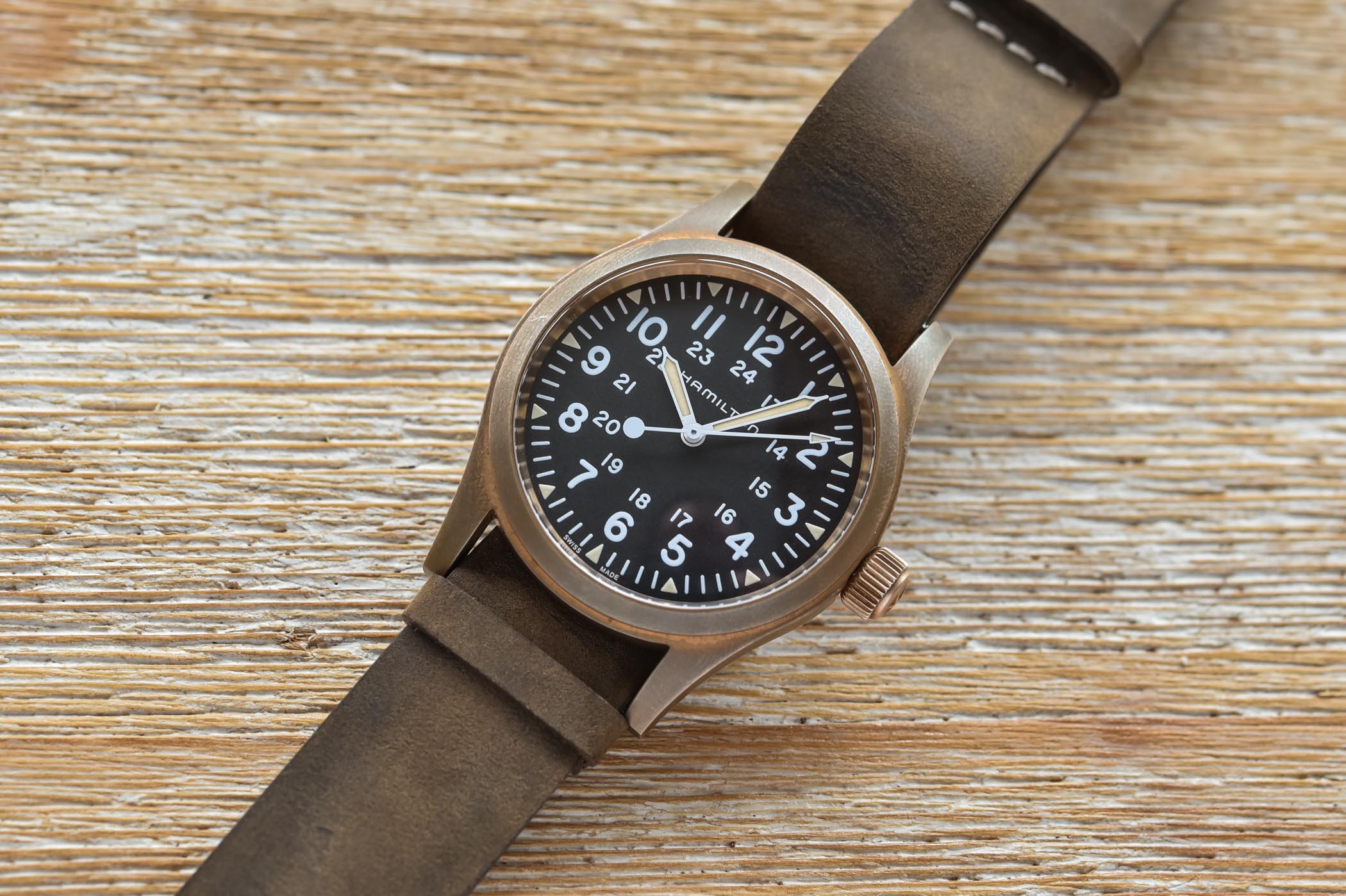 hamilton khaki field automatic bronze