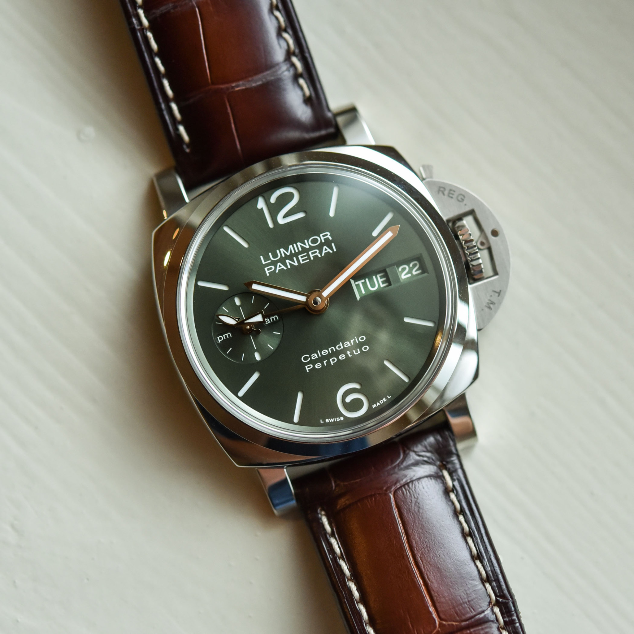 Review New Panerai Luminor Perpetual Calendar Platinumtech PAM00715