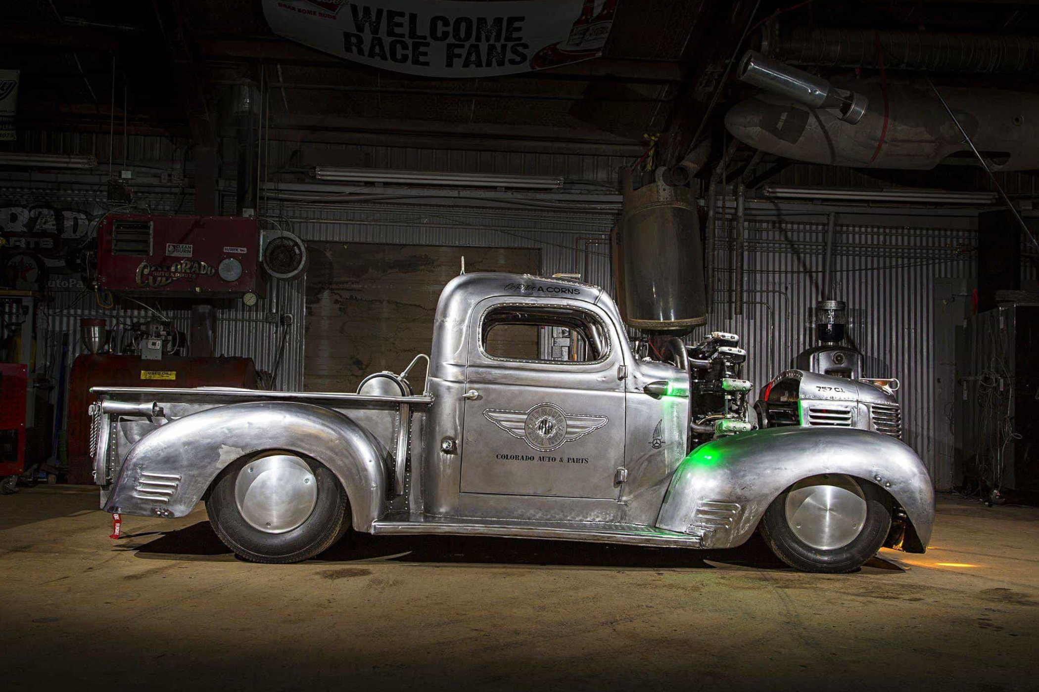 1939 Plymout pick-up with radial engine built by Gary Corns, Eric Corns and Adam Corns 4