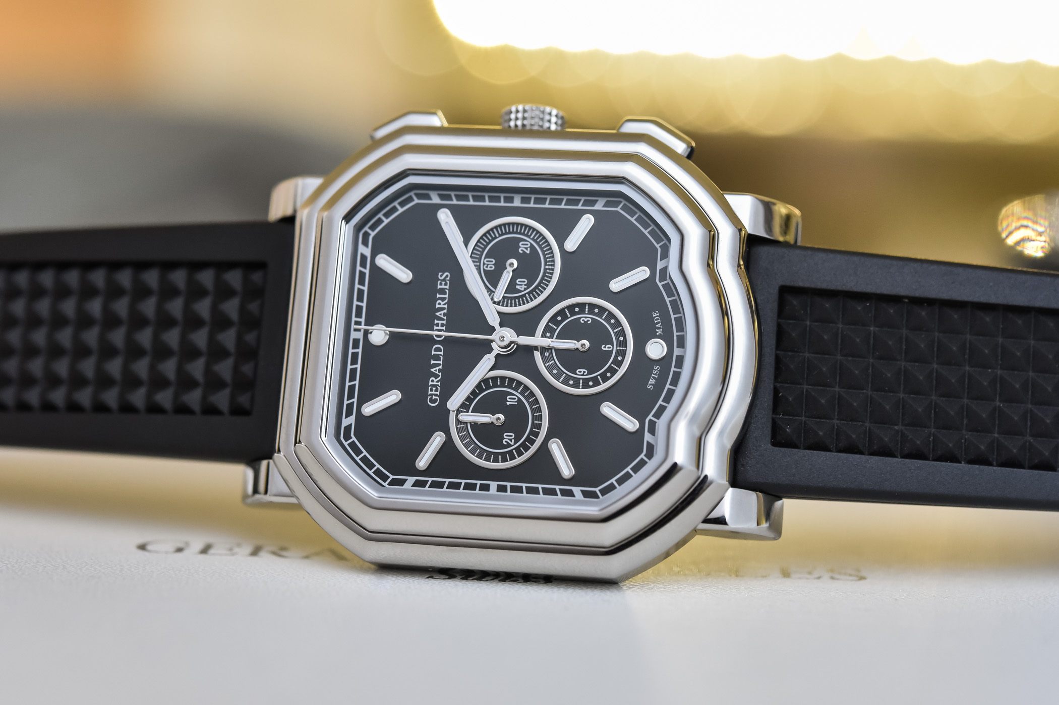 Gerald Charles Maestro GC3.0-A Chronograph stainless steel black dial