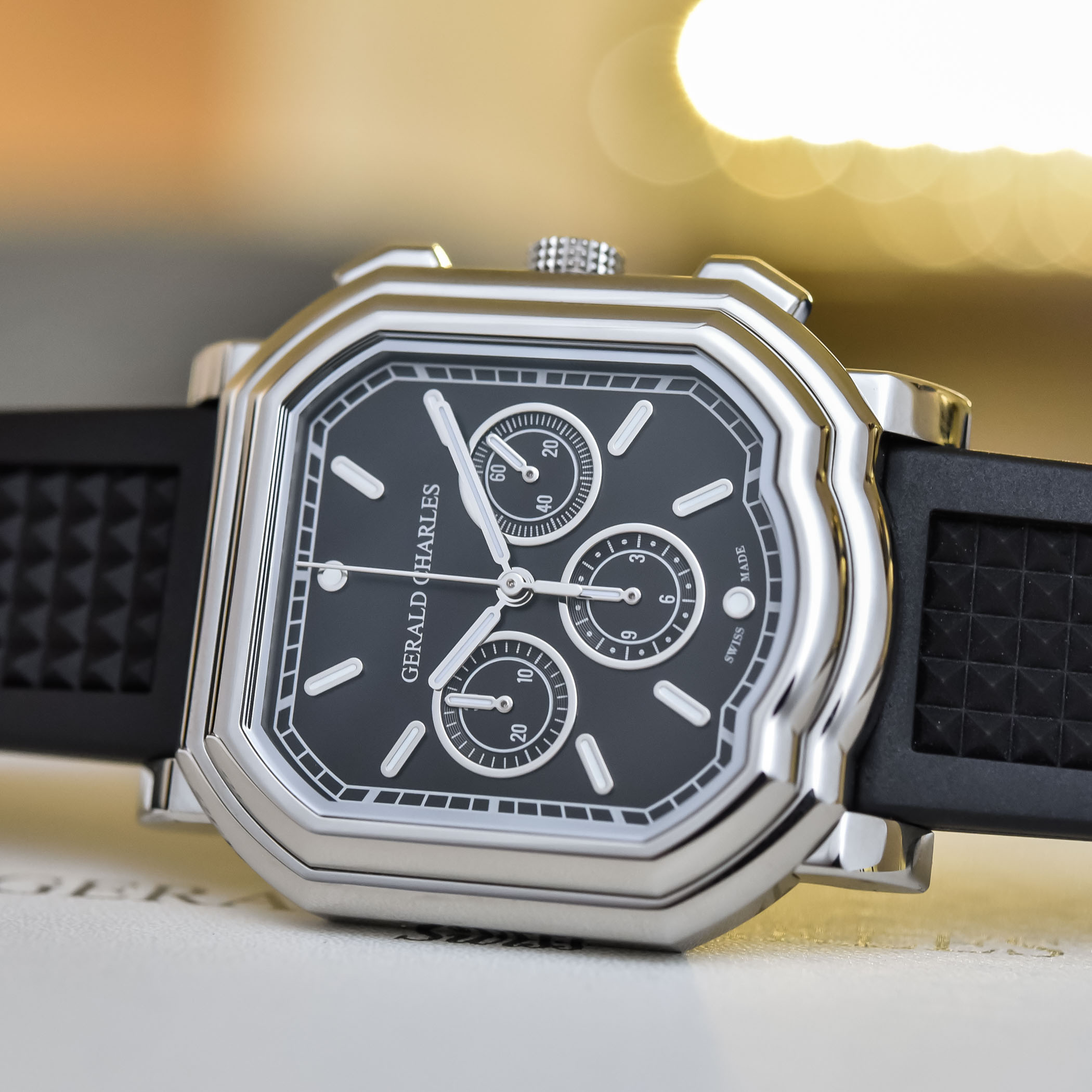 Gerald Charles Maestro GC3.0-A Chronograph stainless steel black dial
