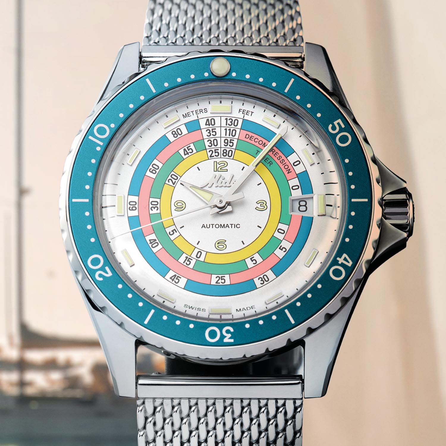 Mido Ocean Star Decompression Timer 1961 Turquoise Limited Edition - M026.807.11.031.00