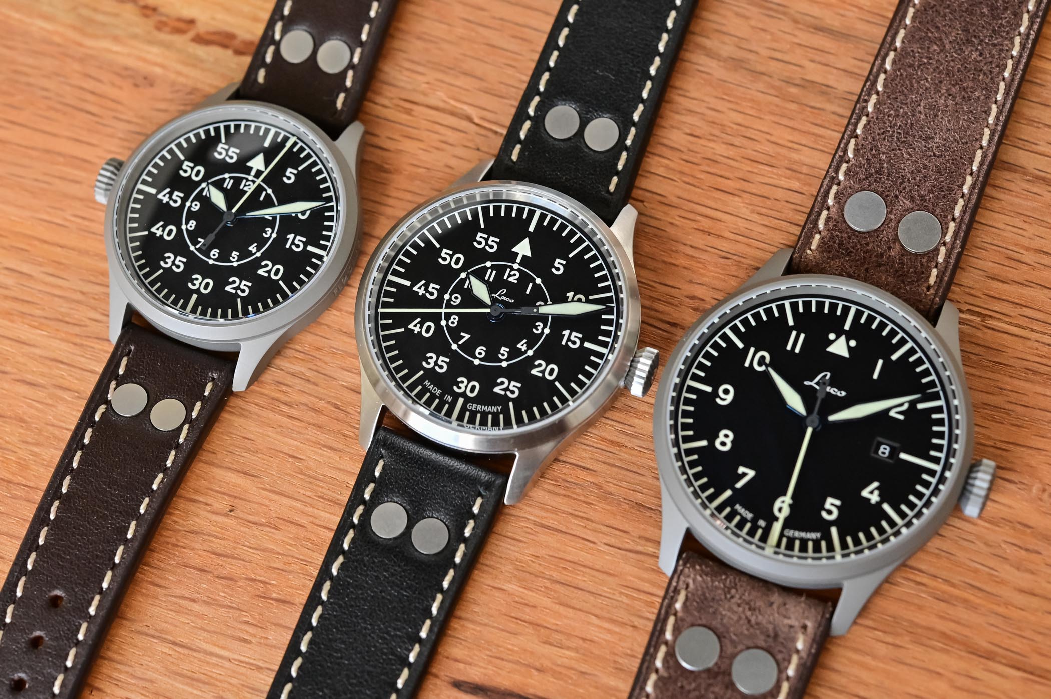 Laco Flieger PRO Fully Customizable Pilot Watches - Stuttgart PRO and Karlsruhe PRO