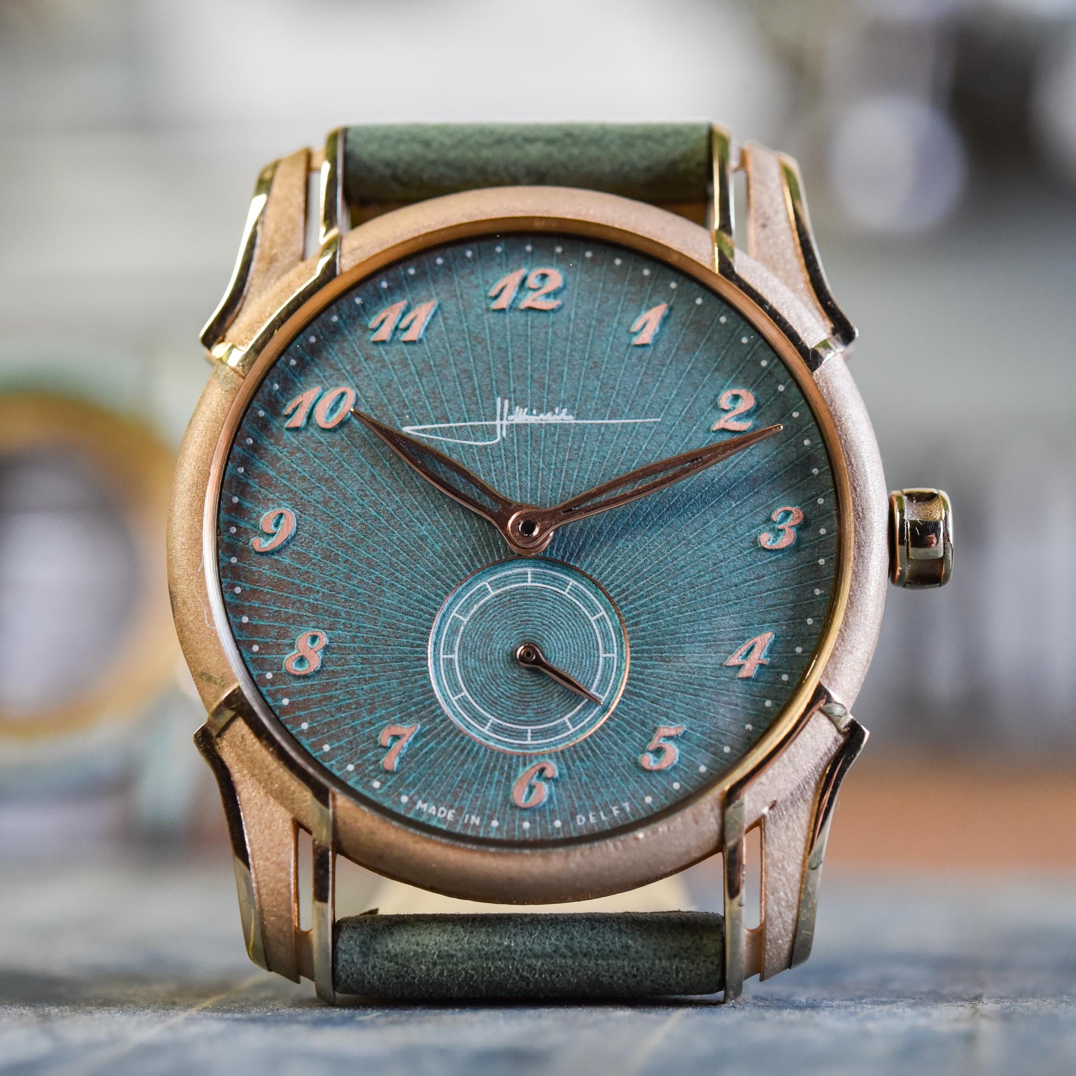 Holthinrichs Raw Bronze 3D laser-printed bronze watch