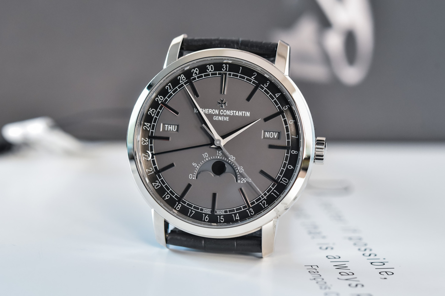 Review Vacheron Constantin Traditionelle Complete Calendar White Gold