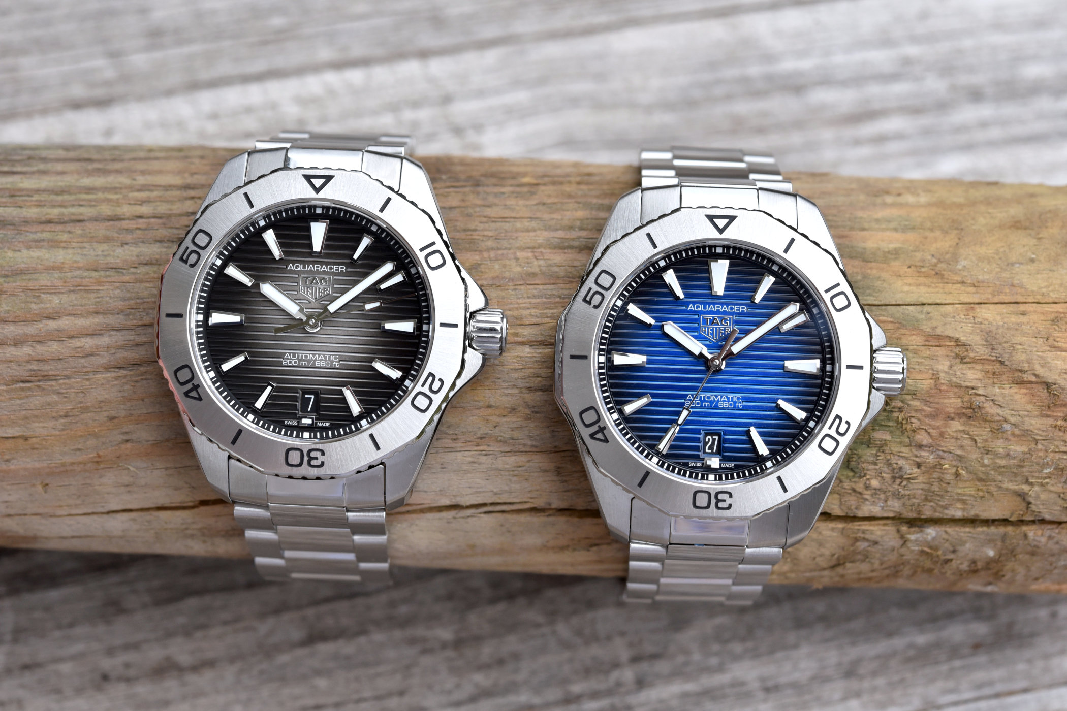 Tag aquaracer outlet silver face