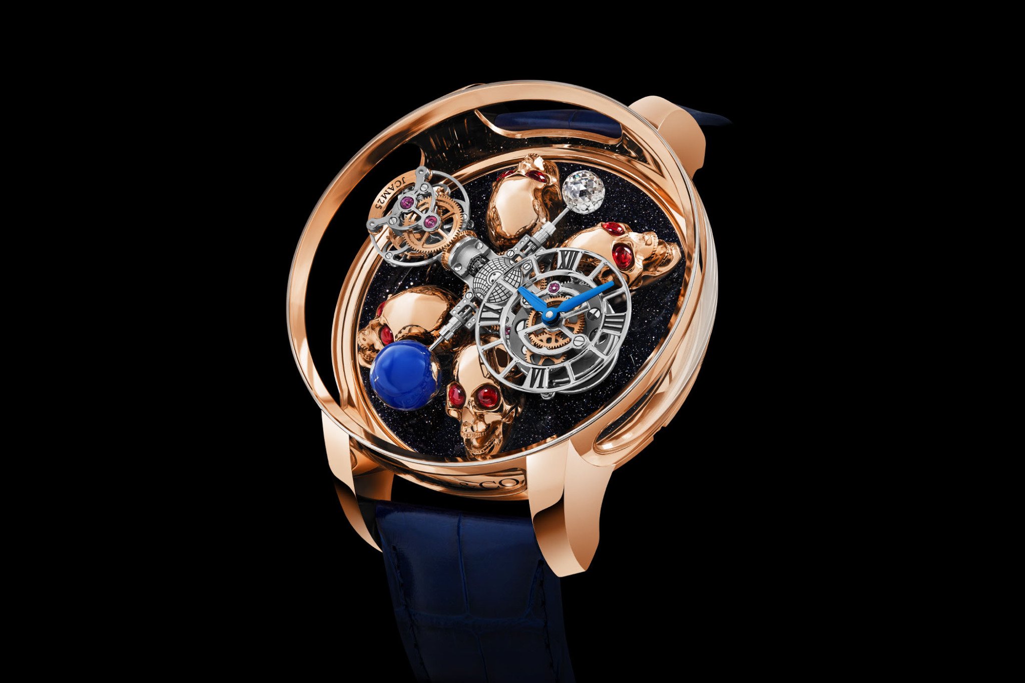 News - Jacob & Co Astronomia Tourbillon Art Static 4 Skulls (Specs, Price)