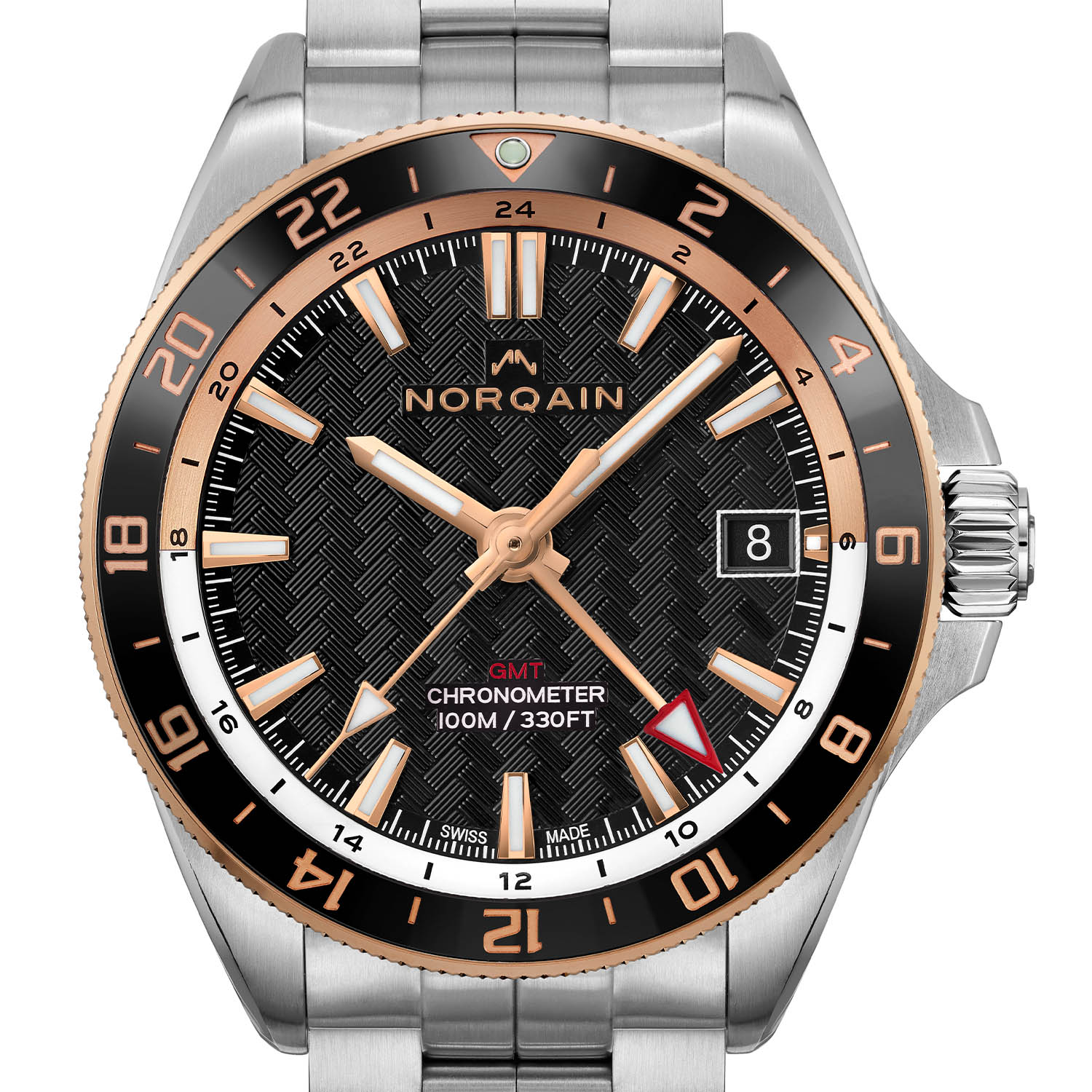 Norqain Adventure Neverest GMT 41mm Steel-And-Gold Limited Edition