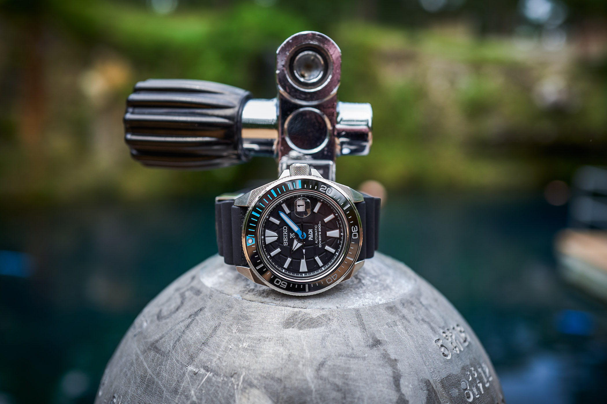 Seiko Prospex Diver SRPG21K1 'King Samurai' PADI - Orologio Unisex, Movimento Automatico, Giorno E Data, 13 Mm, Cinturino In Acciaio Nero, Fibbia