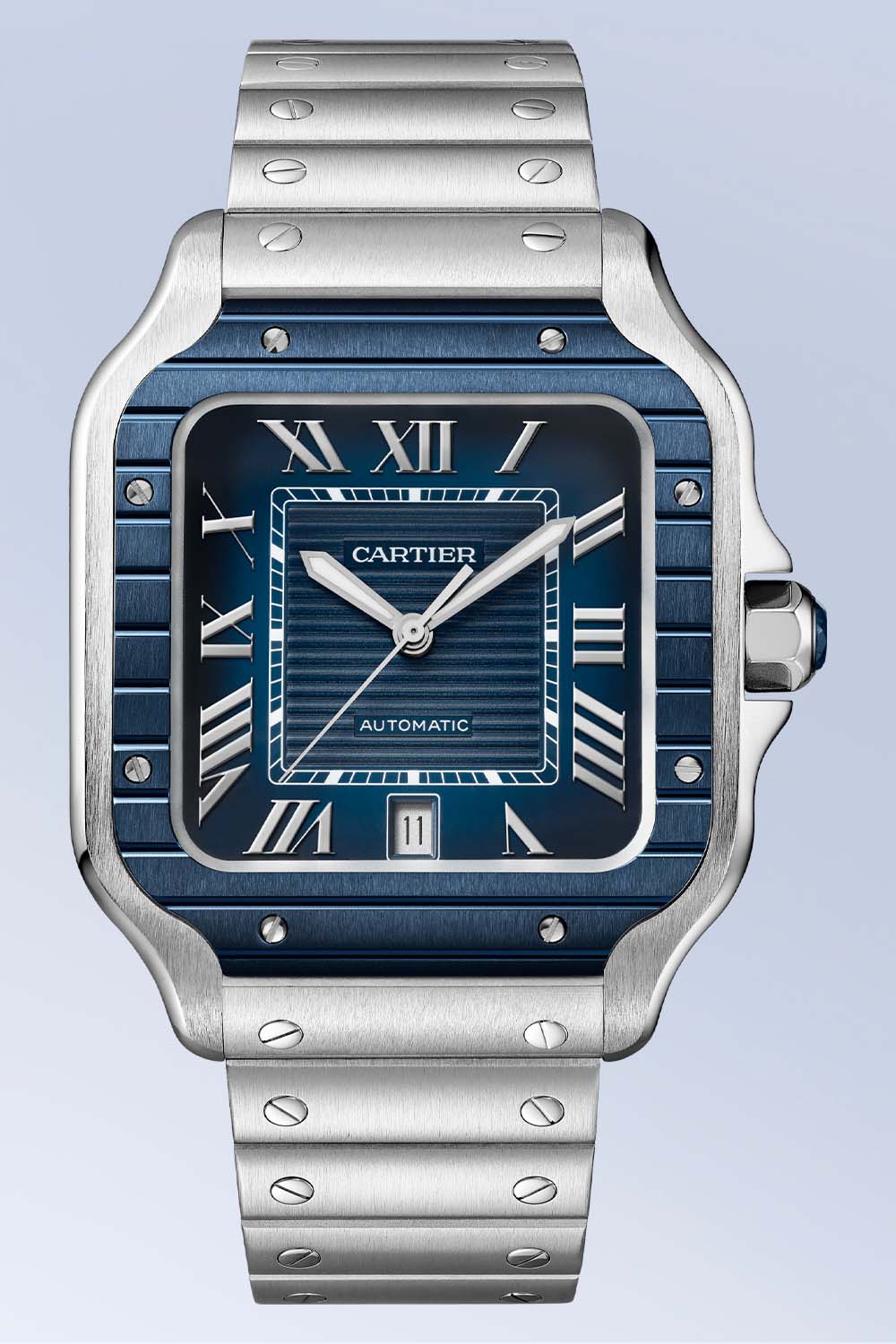 Cartier santos blue discount review