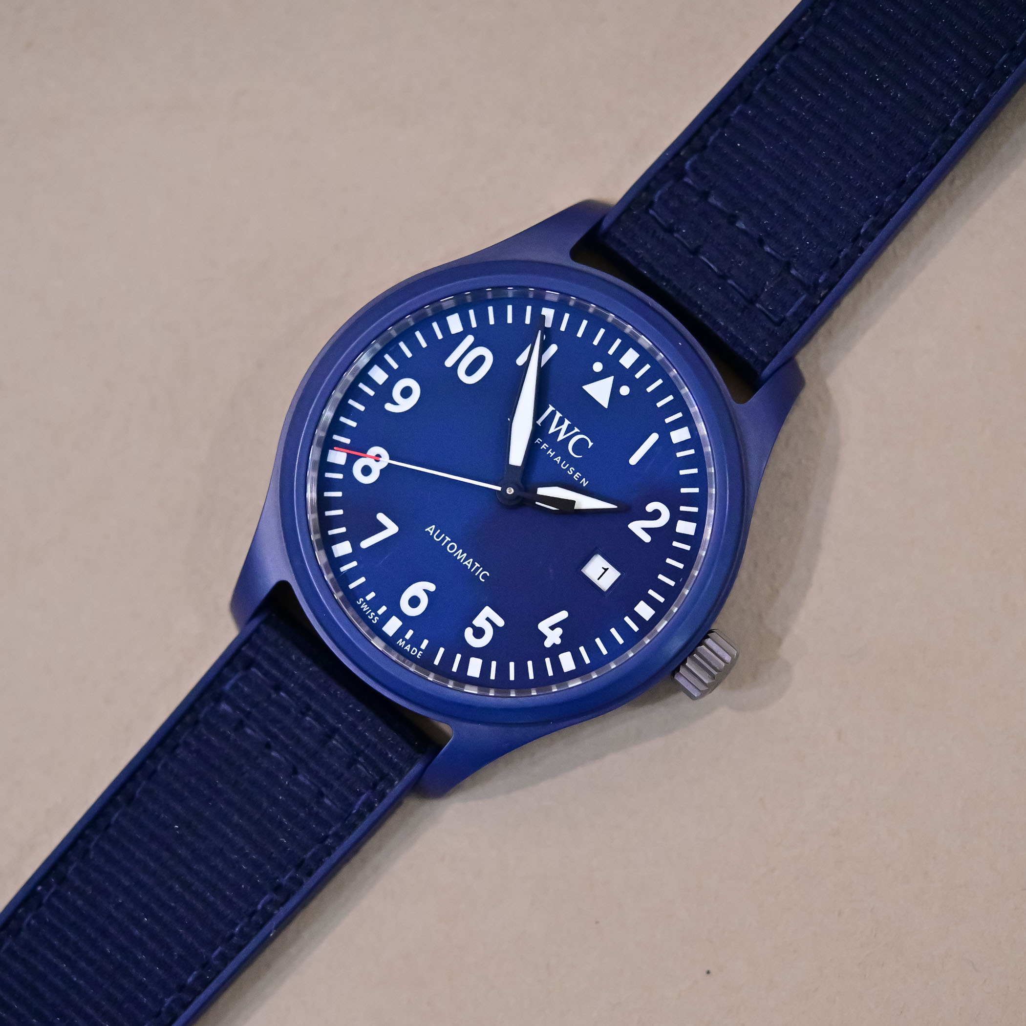 IWC Pilot’s Watch Automatic Edition Laureus Sport for Good Blue Ceramic Limite Edition IWC328101