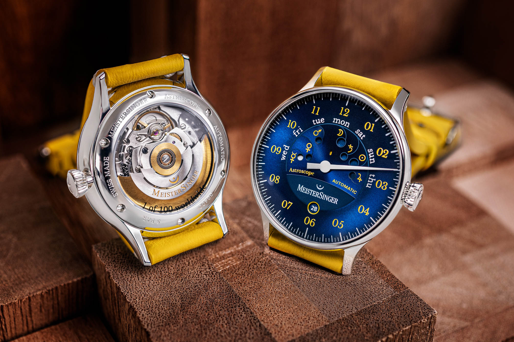 MeisterSinger Astroscope Special Edition Blue and Yellow 2022