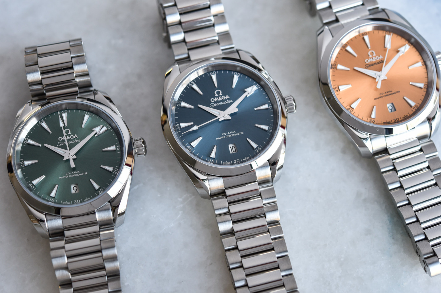 2022 Colourful Omega Seamaster Aqua Terra 150m Collection HandsOn