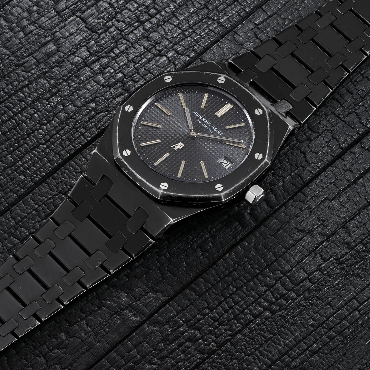 Phillips The Royal Oak 50th Auction - 5402ST Karl Lagerfeld Black PVD coated