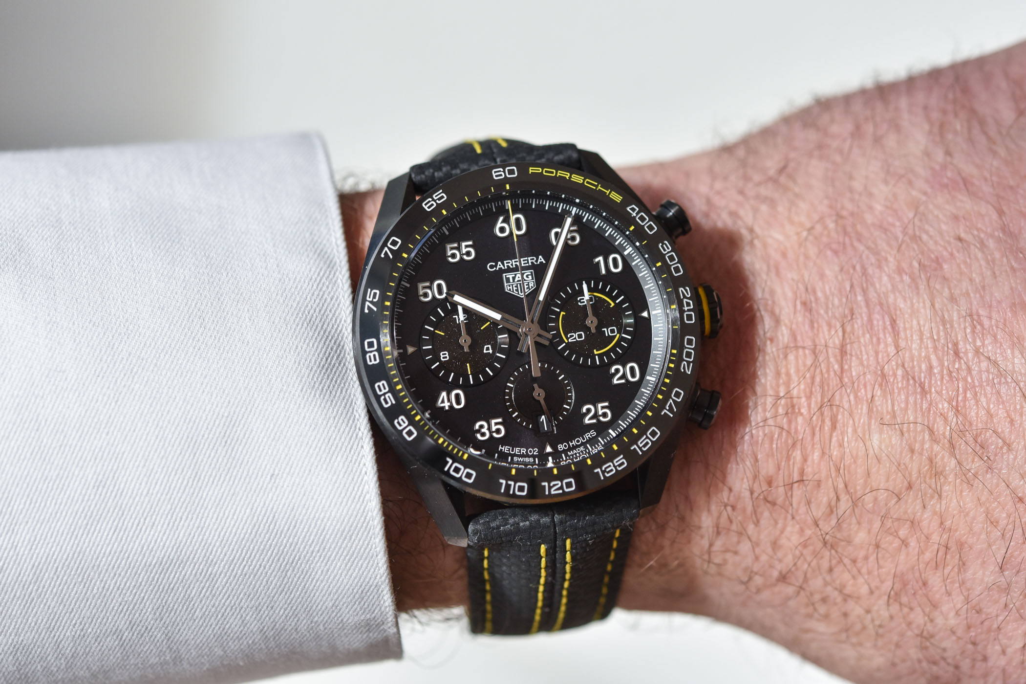 TAG Heuer Carrera x Porsche Limited Edition Black and yellow