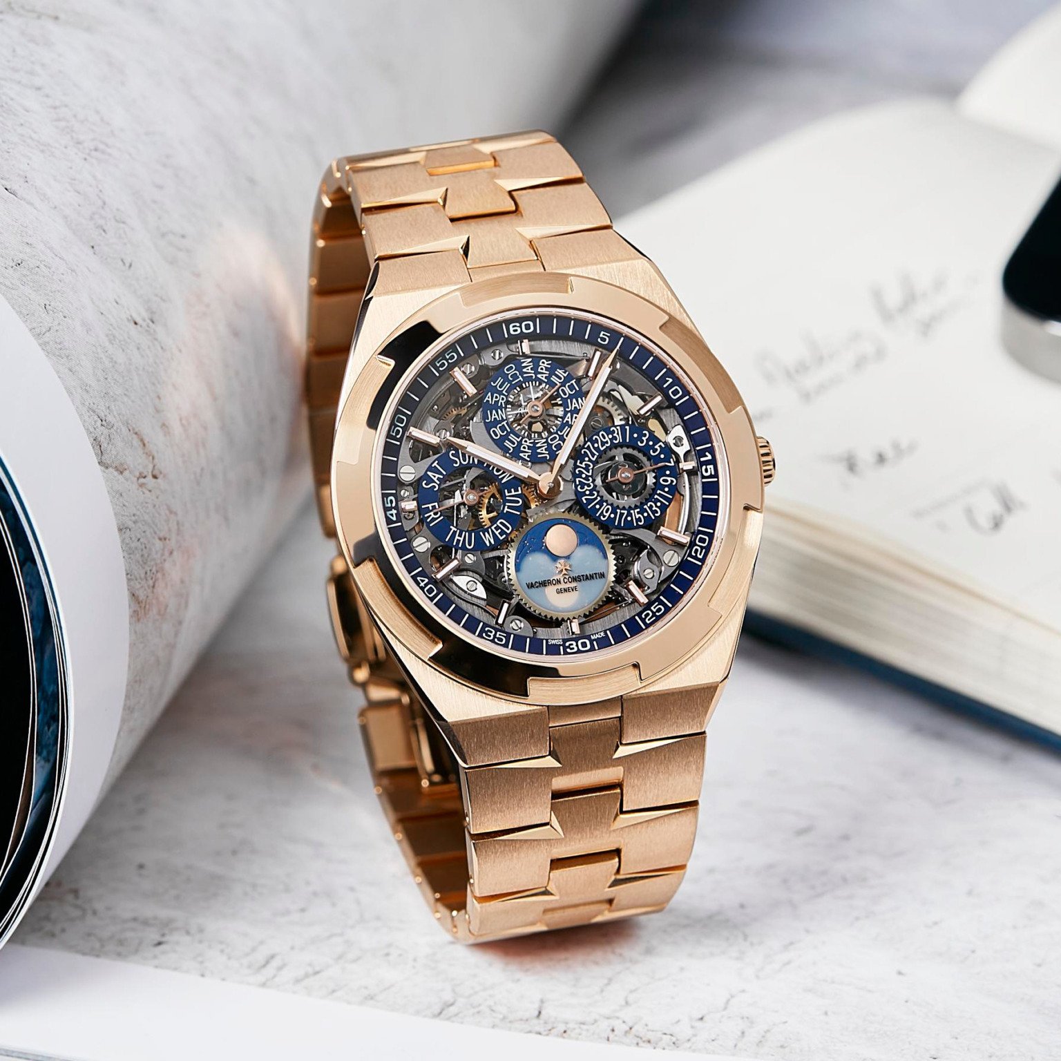 Vacheron Constantin Overseas Perpetual Calendar Ultra-Thin Skeleton Blue