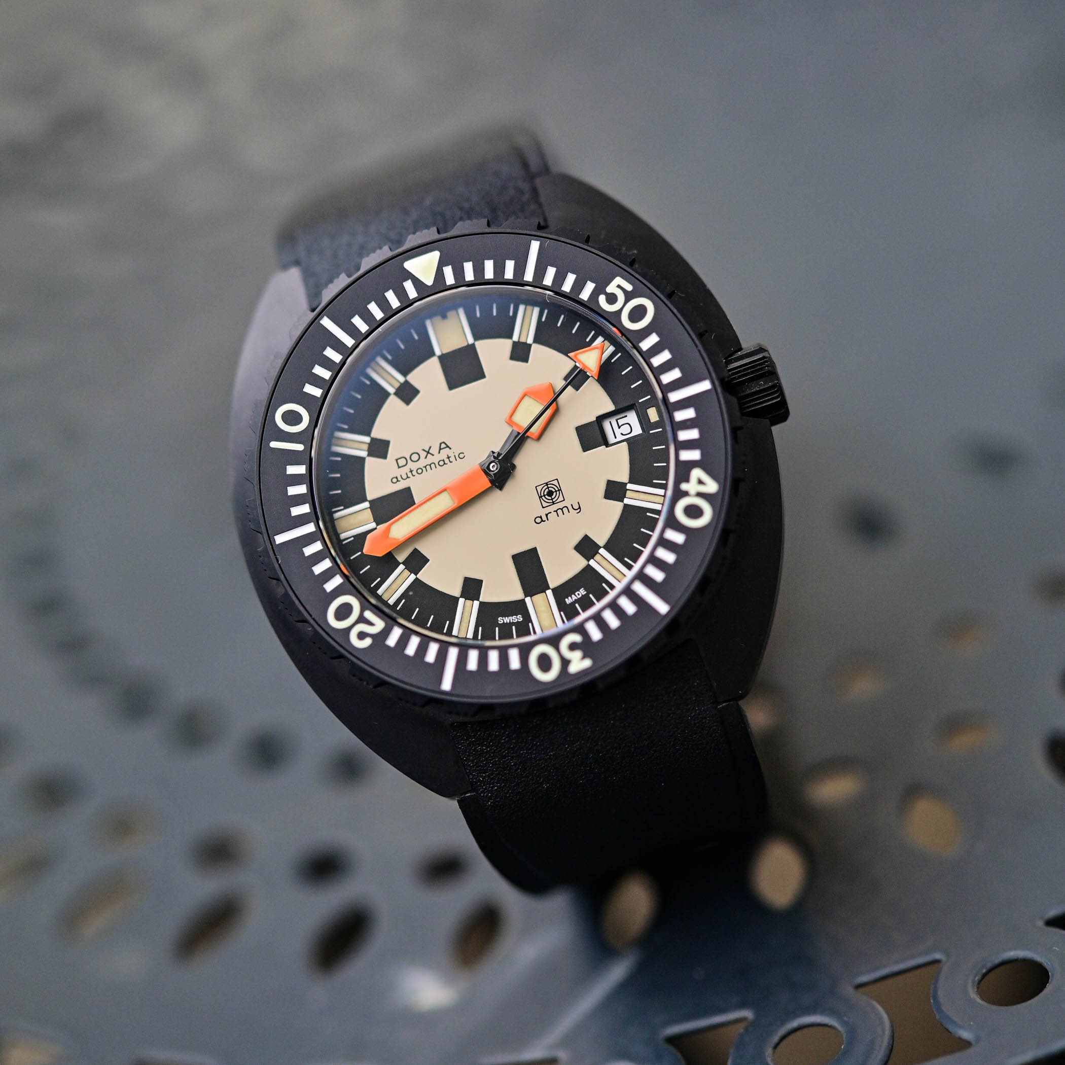 DOXA Army Watches of Switzerland Edition black ceramic