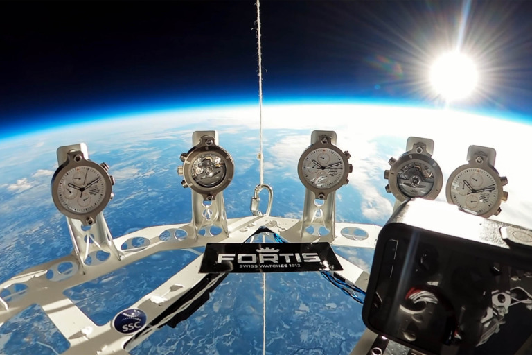 Fortis Werk 17 Chronograph manufacture movement tested into space