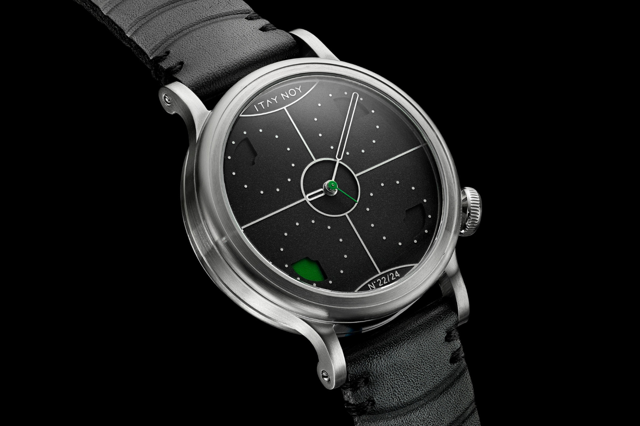 The creative and expressive Itay Noy Time Quarters divides time fourway.