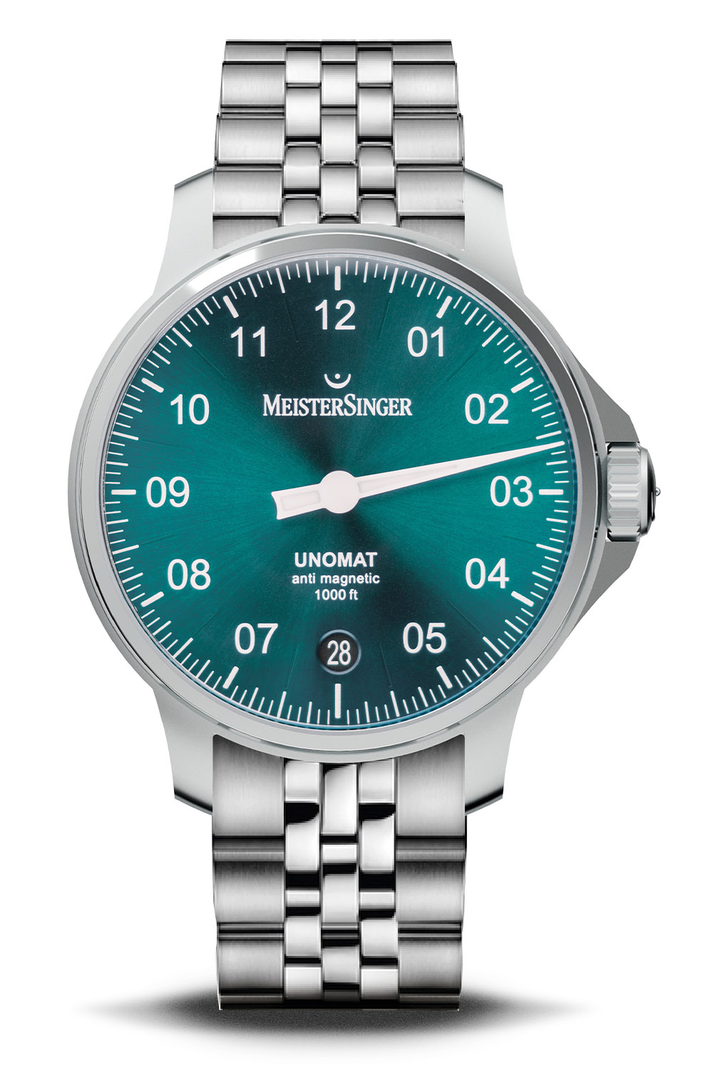 MeisterSinger Unomat mid-green and mid-blue dials 2022