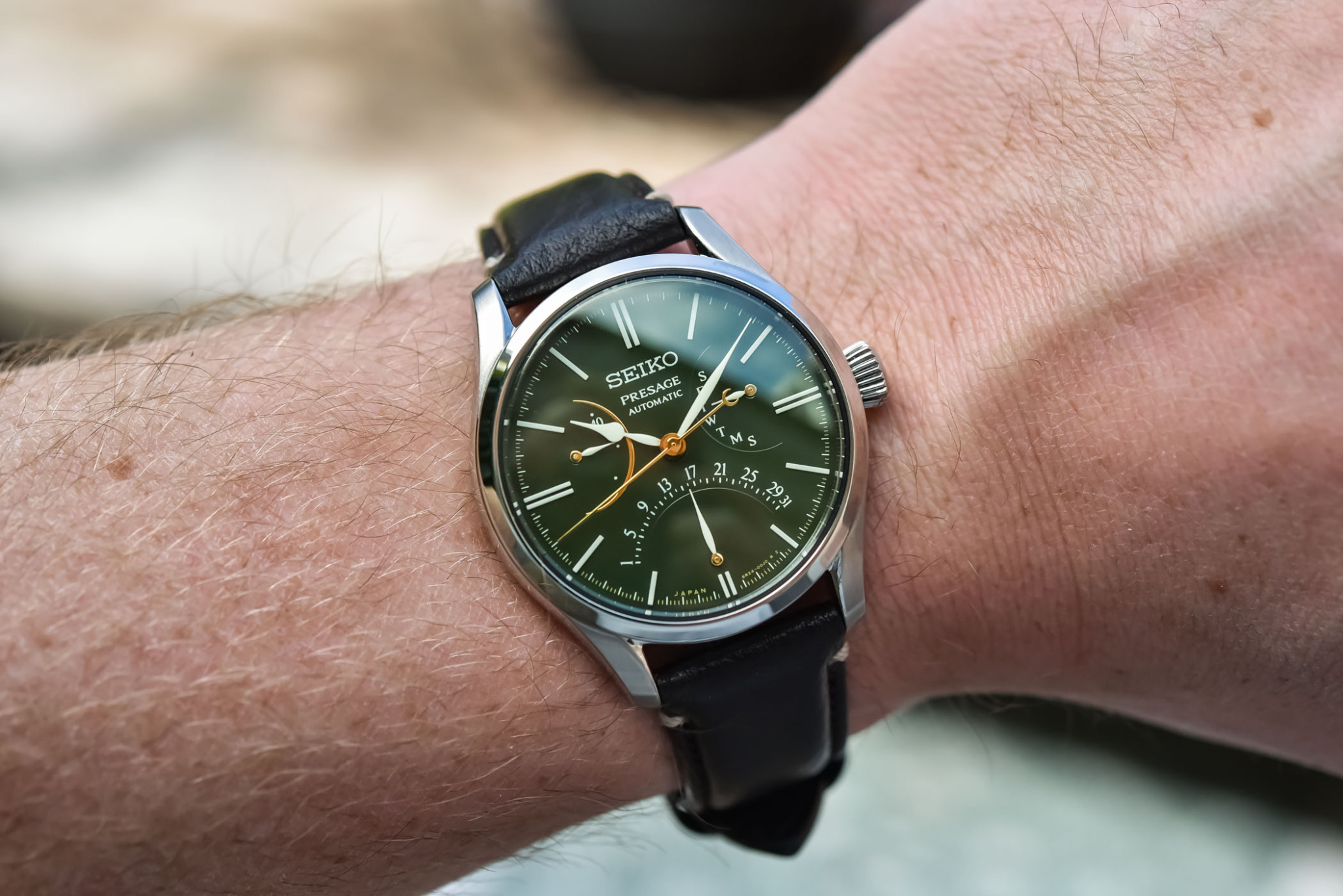 Hands-On Seiko Presage Urushi Green Dial Double-Retrograde SPB295J1