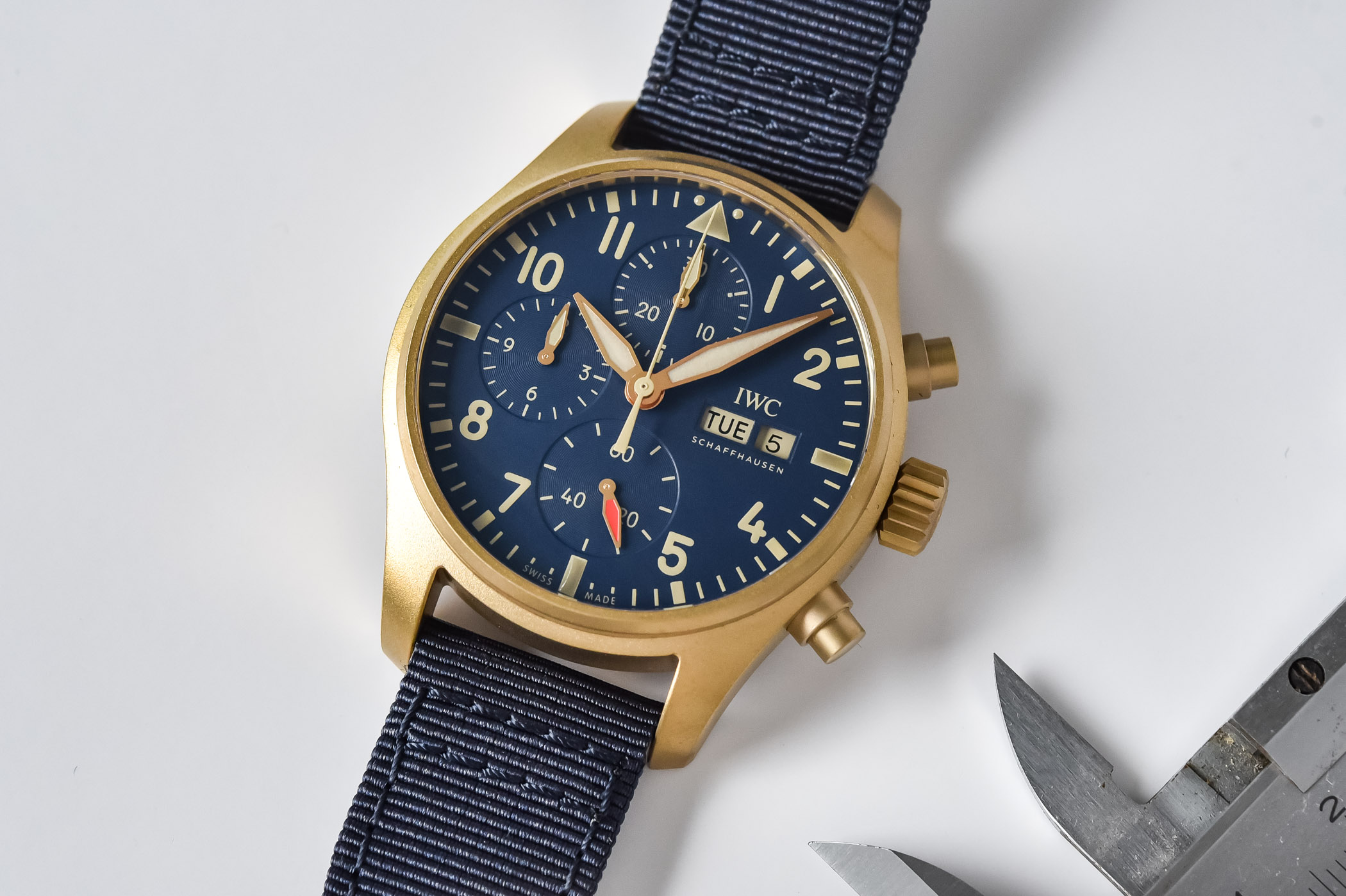 IWC Pilot's Watch Chronograph 41 Bronze Blue Dial IW388109