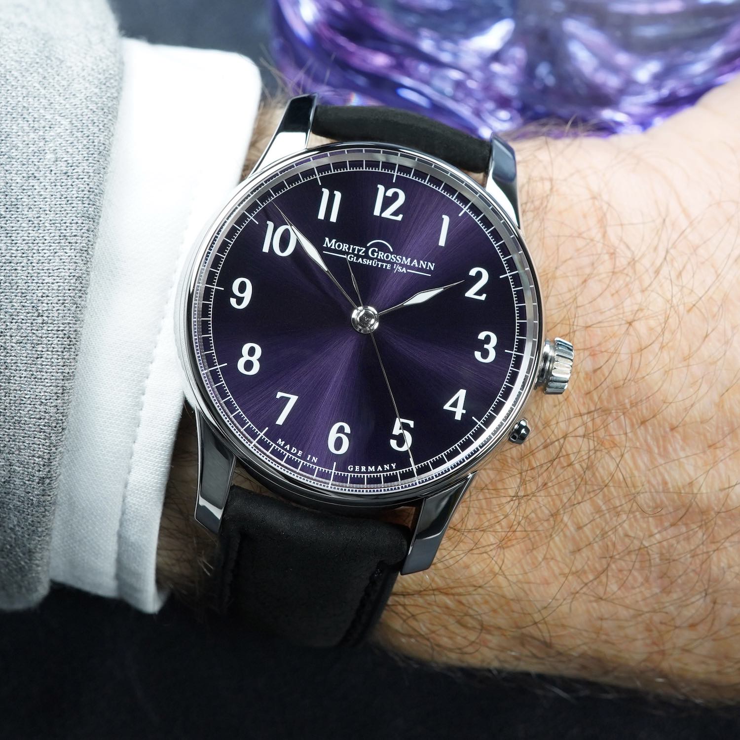 Moritz Grossmann Central Seconds Purple - 2