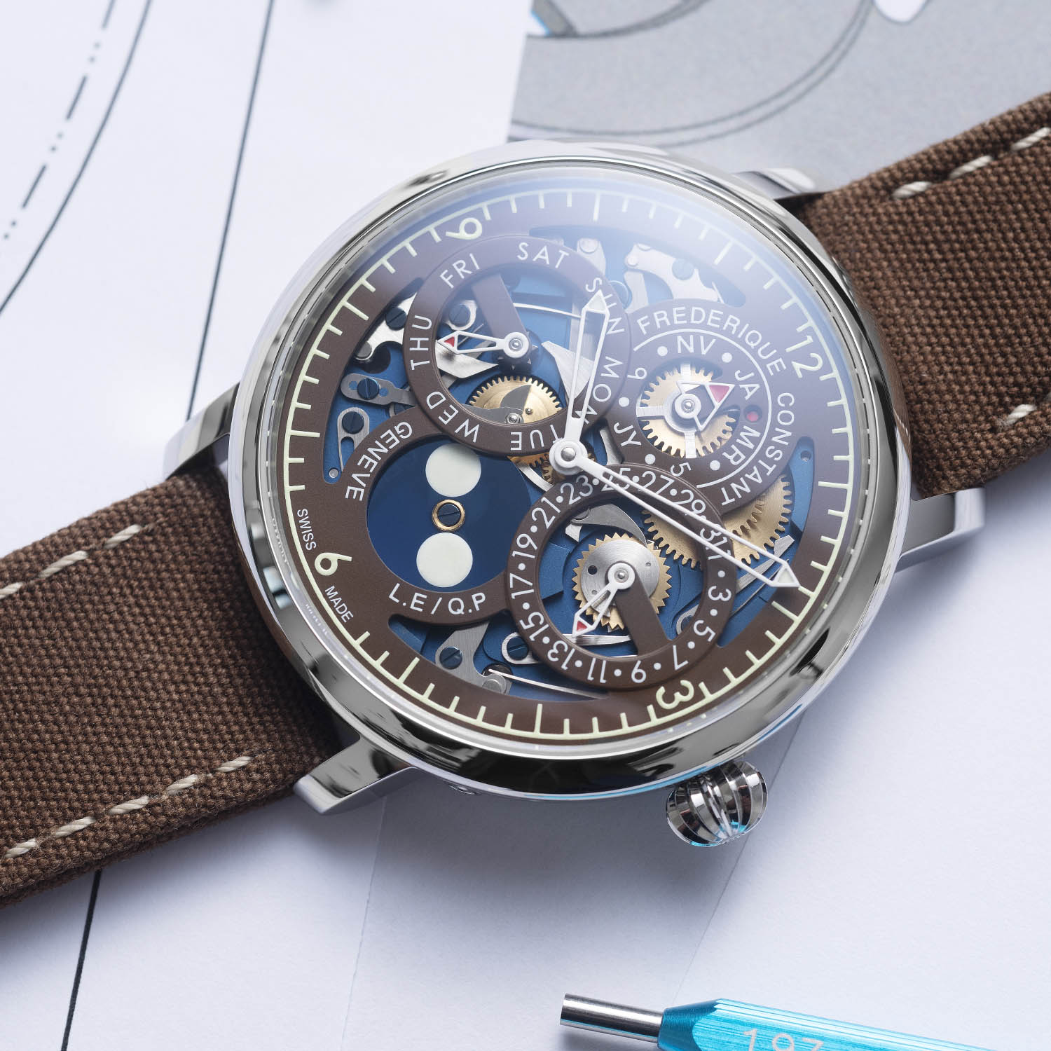 The Naked Watchmaker x Frederique Constant Slimline Perpetual Calendar Manufacture