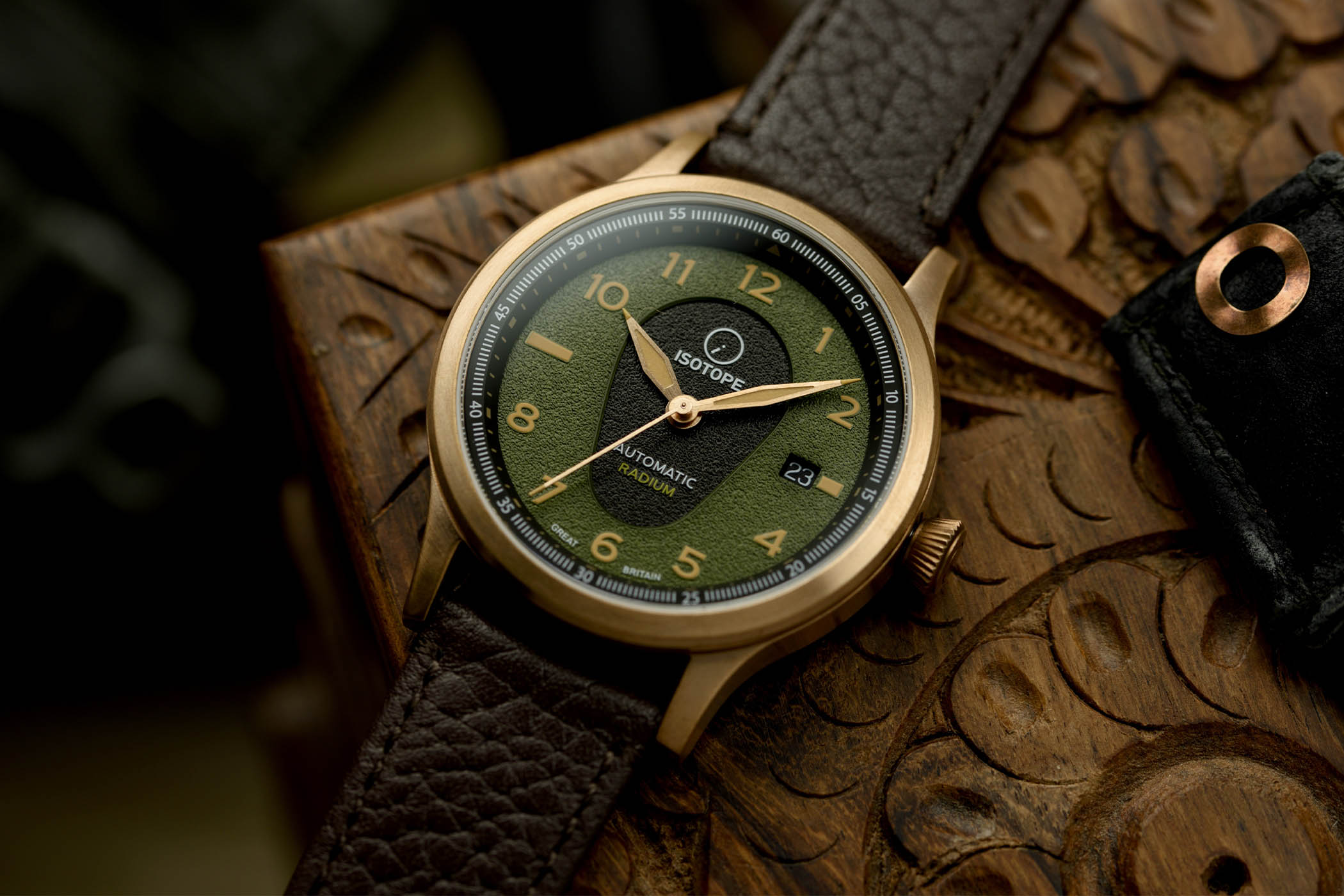 Isotope Watches Old Radium Bronze Pilot