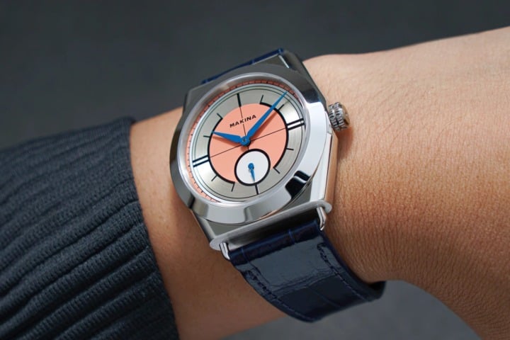 The Makina Gabriel Salmon offers a contemporary take on the sector dial