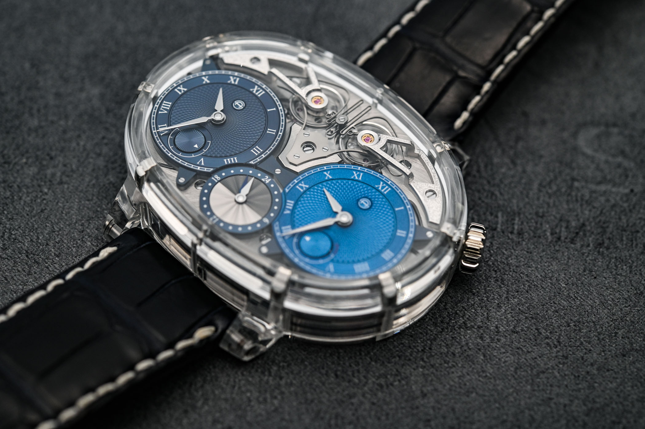 Armin Strom Dual-Time Resonance Sapphire case Masterpiece 1 - winewhiskywatches collectors series - 1