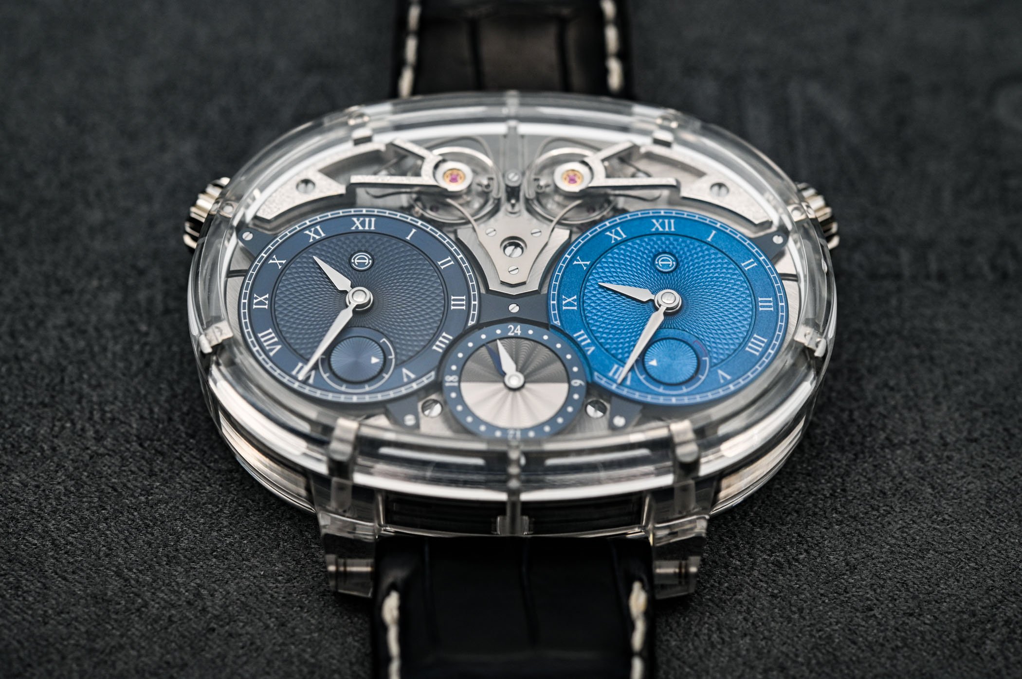 Armin Strom Dual-Time Resonance Sapphire case Masterpiece 1 - winewhiskywatches collectors series - 9