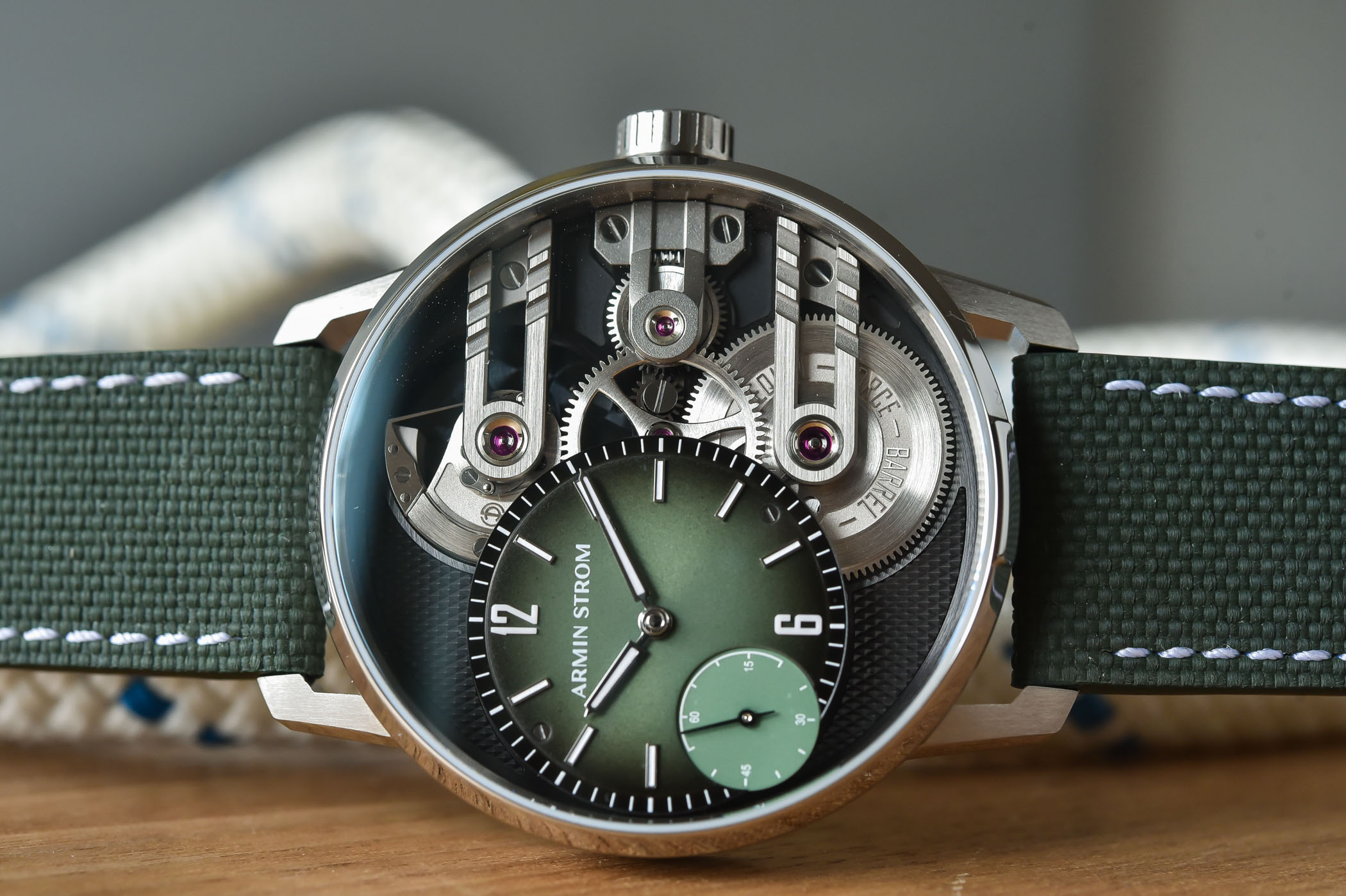 Armin Strom Gravity Equal Force P.03 for Collective Horology - Green dial Titanium Case - 6