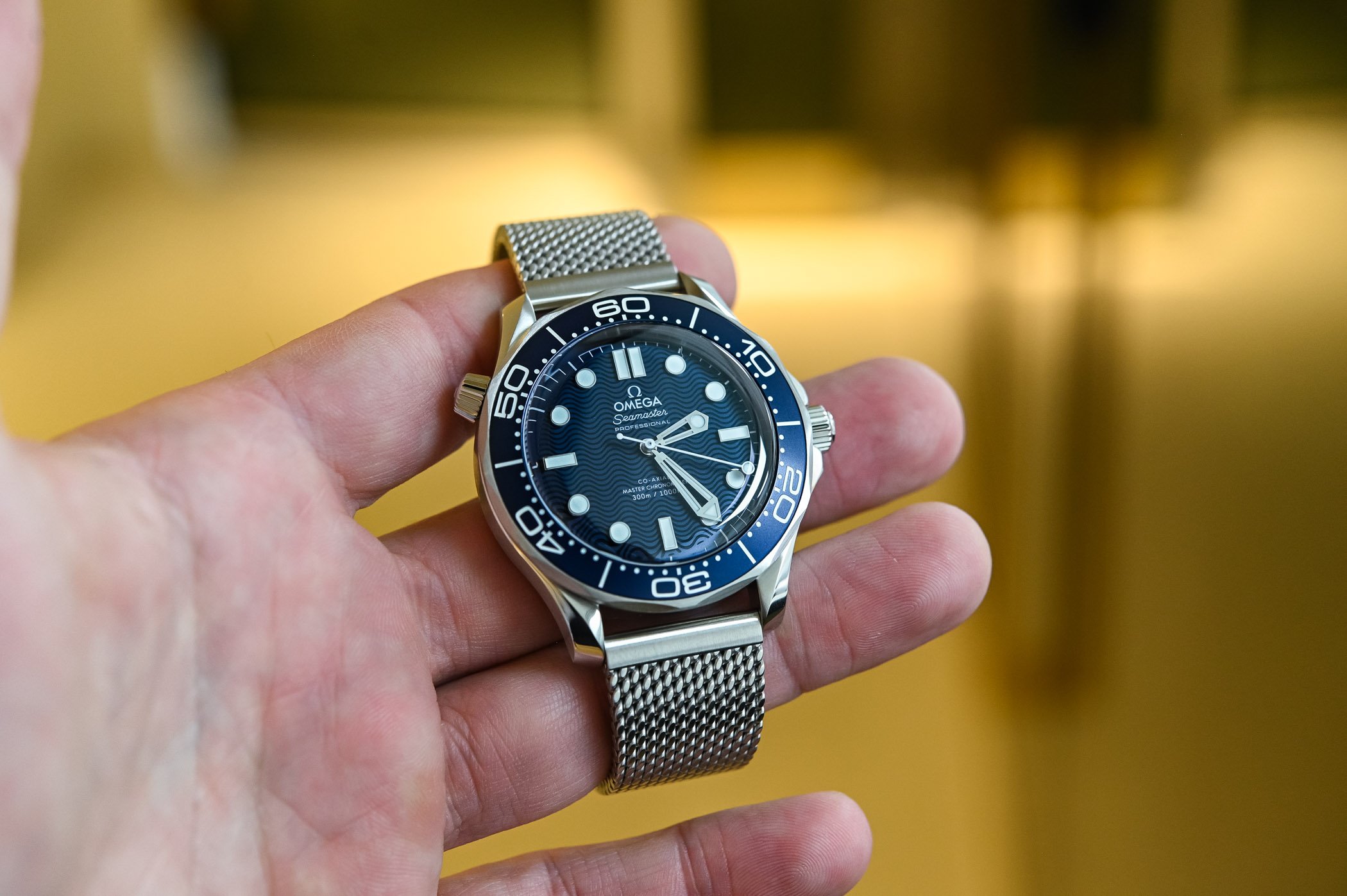 Omega seamaster diver 2024 300m on wrist