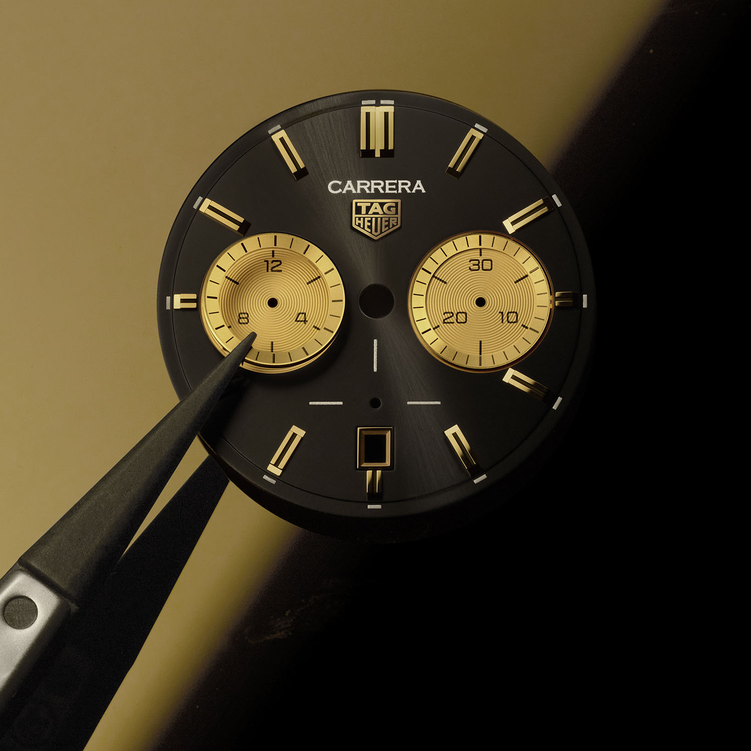 TAG Heuer Carrera Chronograph 42 Yellow Gold Black Dial