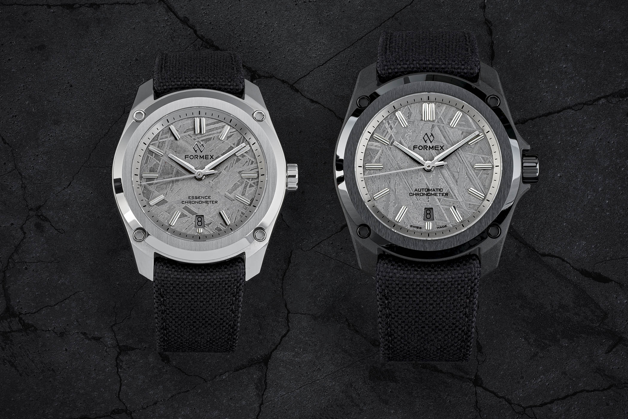 Formex Essence ThirtyNine and Leggera FortyOne Space Rock Automatic Chronometer Limited Editions