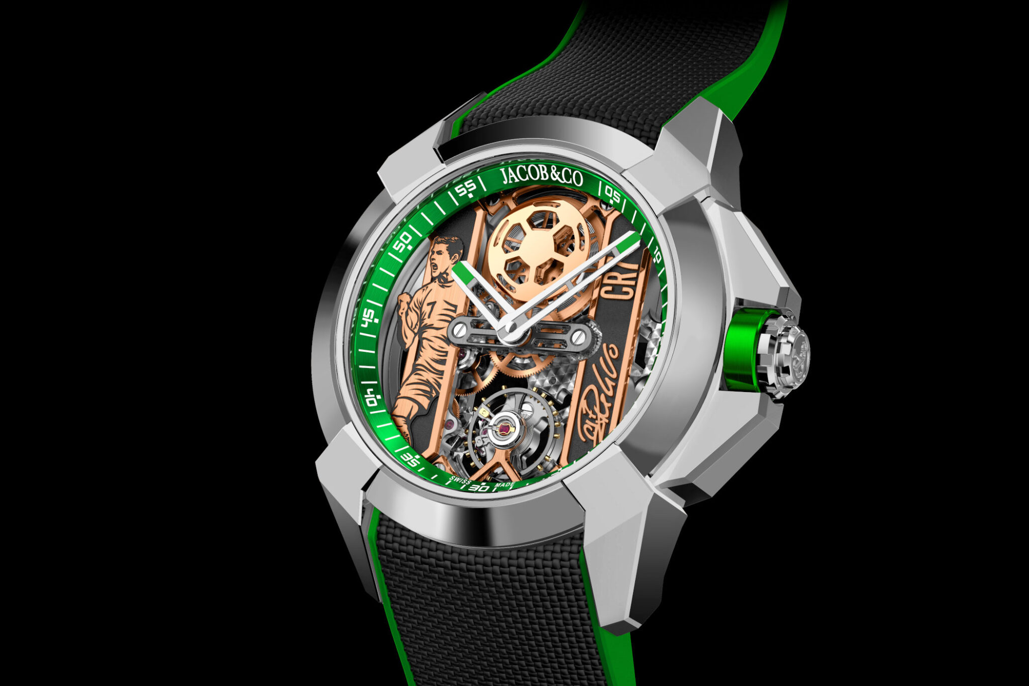 Introducing Jacob&Co x CR7 Epic X Flight of CR7 & Heart of CR7