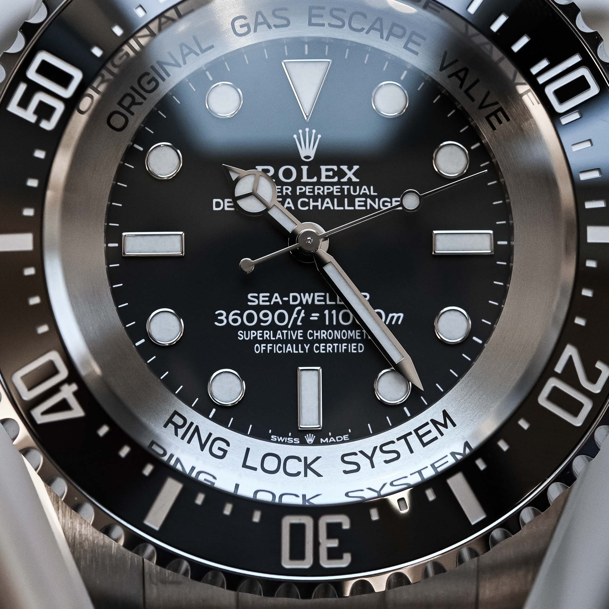 Rolex Oyster Perpetual Deepsea Challenge RLX Titanium 126067 - dial detail