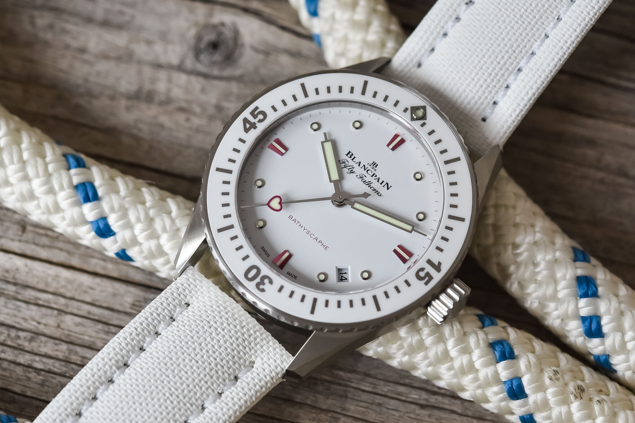 HandsOn Blancpain Fifty Fathoms Bathyscaphe Valentine Day 2023