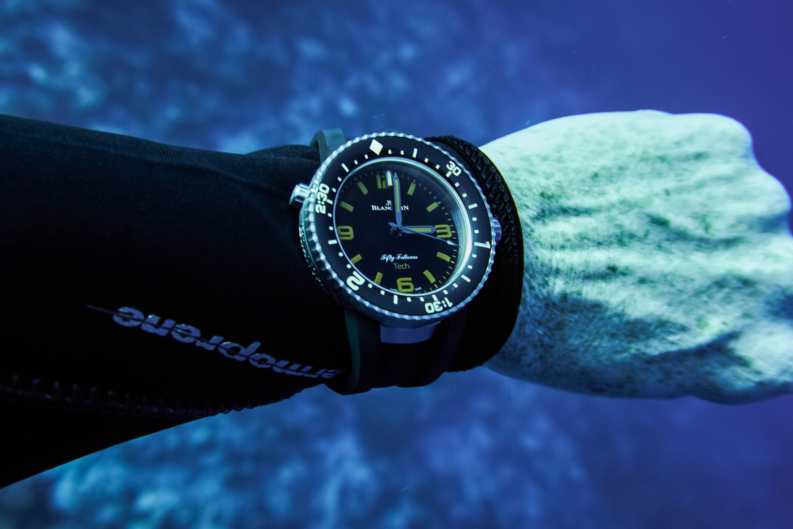 Blancpain Fifty Fathoms Tech Gombessa 70th Anniversary Diving Review Underwater