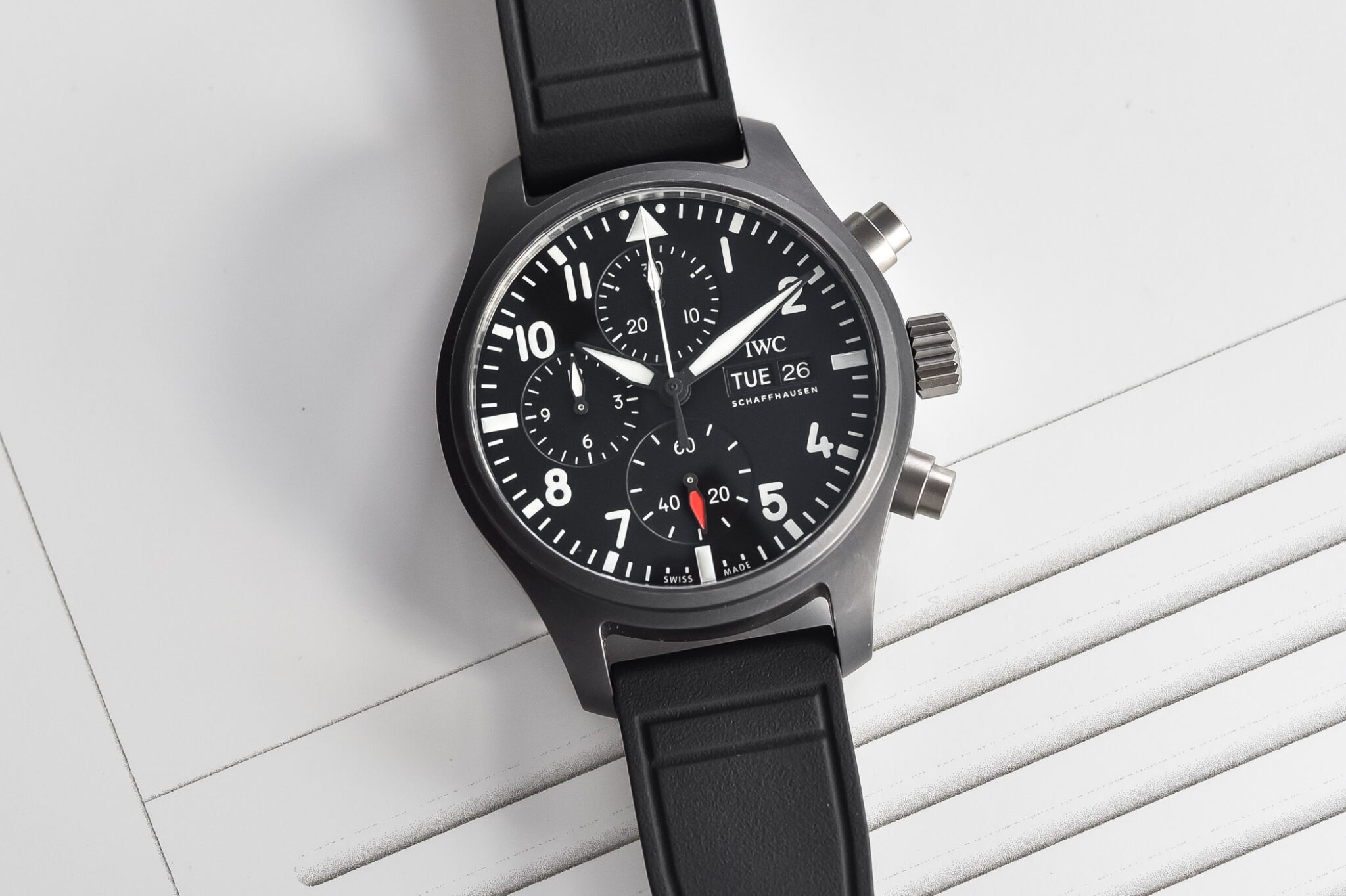 HandsOn The New IWC Pilot Chronograph 41 TOP GUN Black and Oceana
