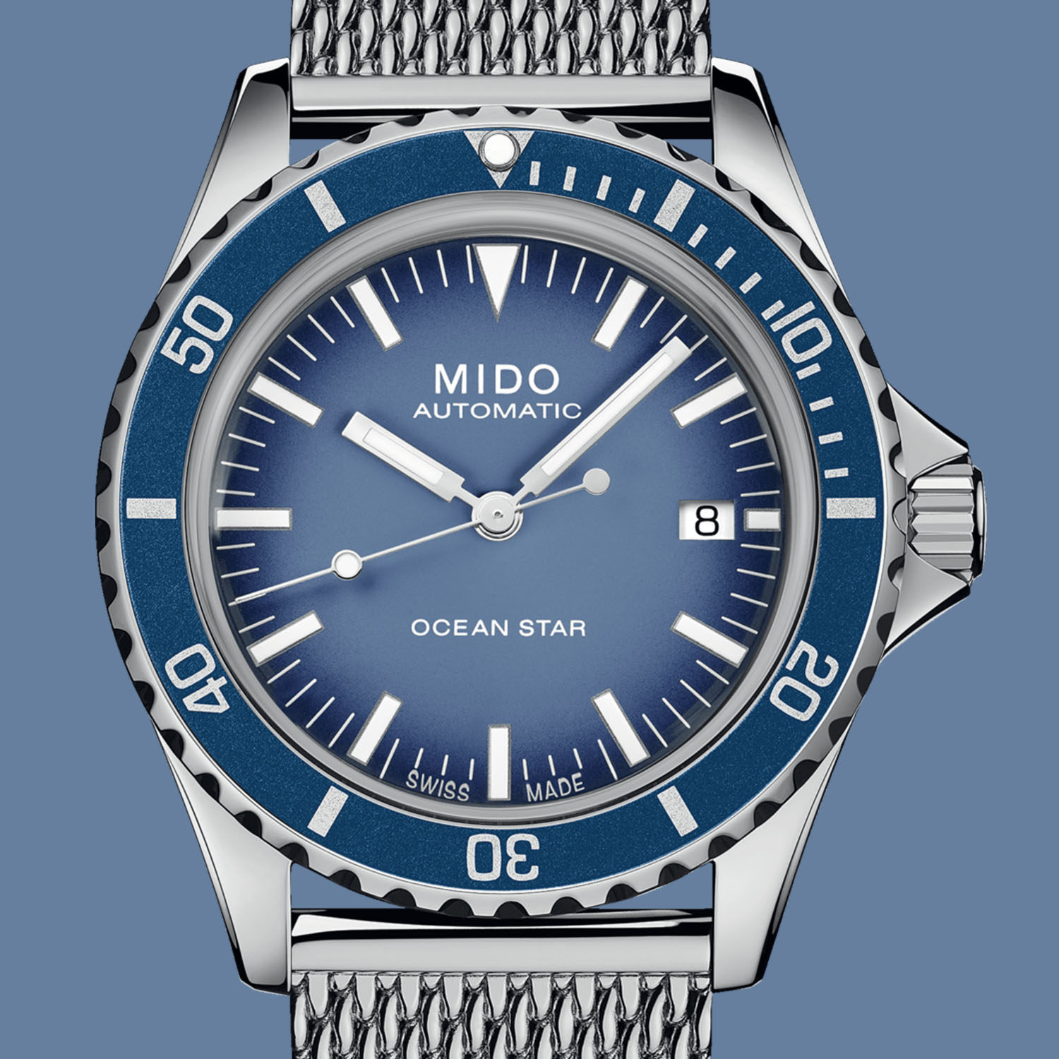 Mido Ocean Star Tribute Blue Gradient Dive Watch - 5