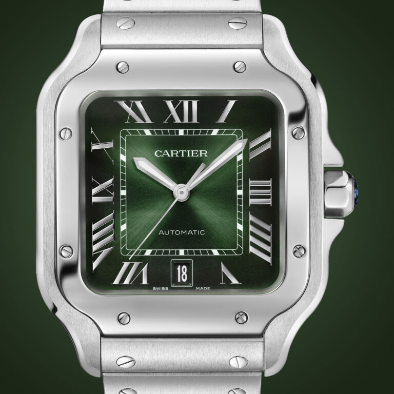 Introducing The Smoky Green Santos De Cartier MM LM Models