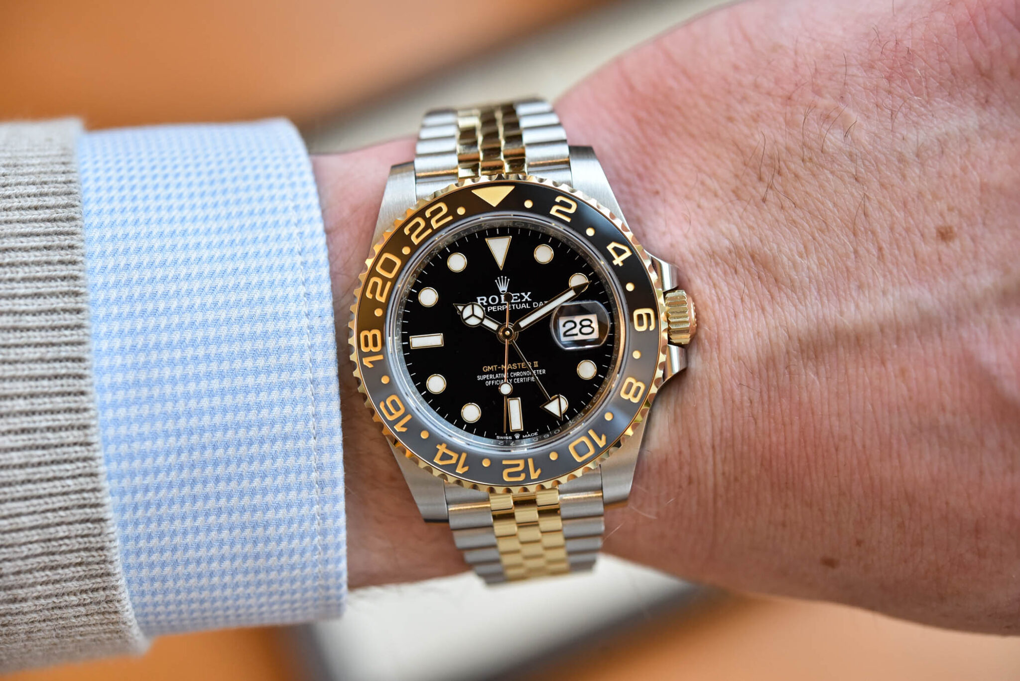 HandsOn The Rolex GMTMaster II Steel & Yellow Gold 126713GRNR