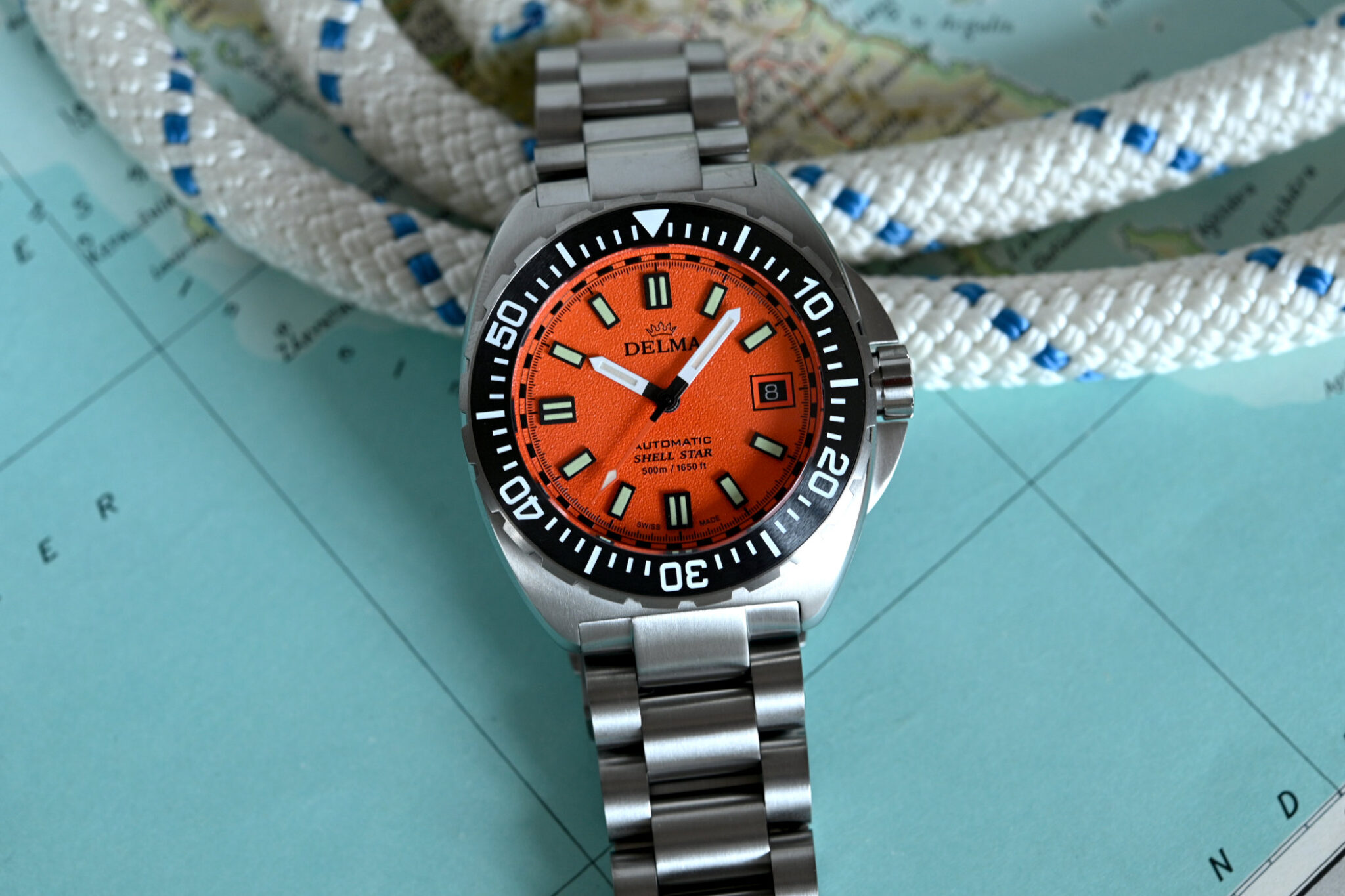 Rusty Topped Delma Neue Uhr: Delma Shell Star Titanium LE