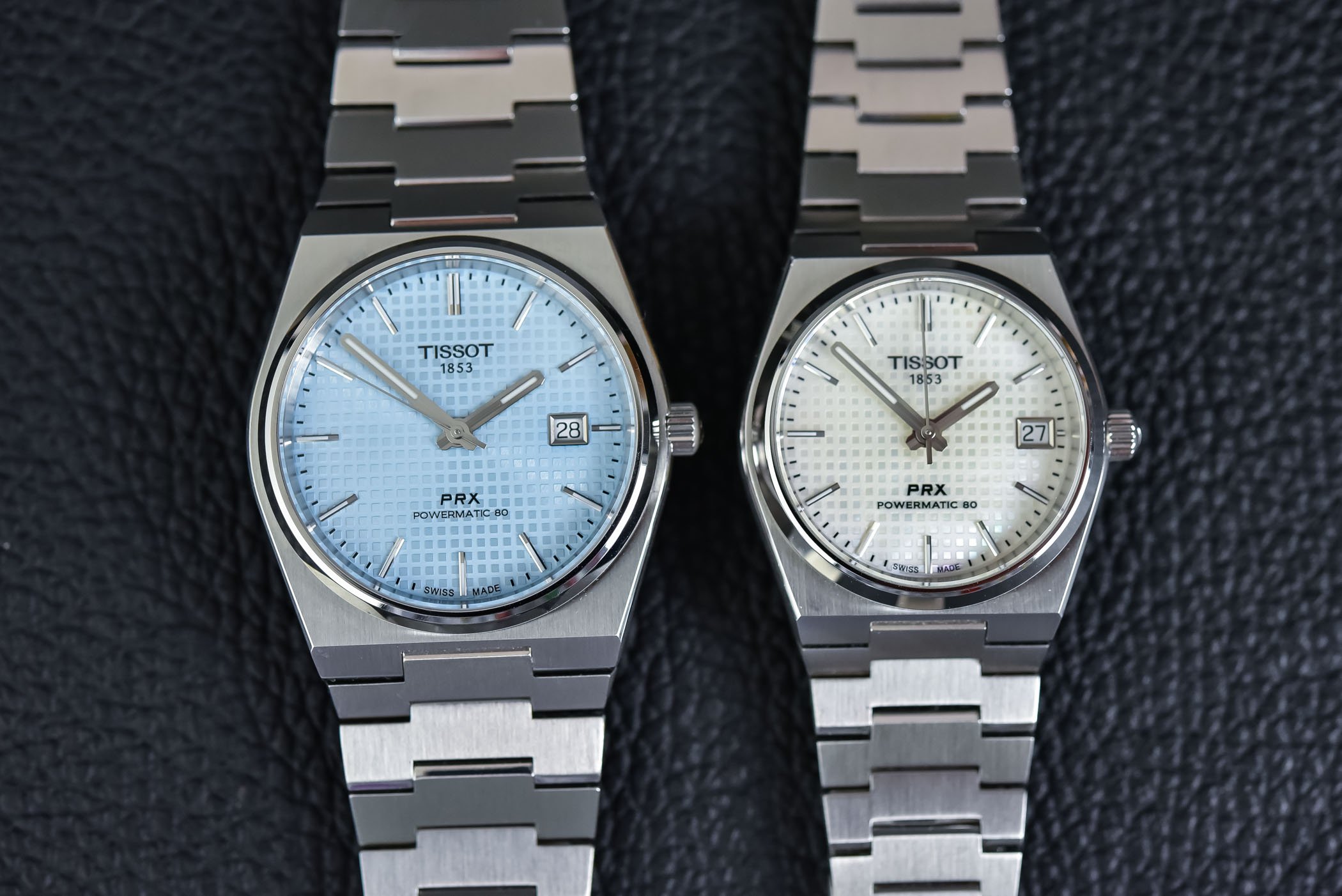 Face to Face - Tissot PRX Powermatic 80 35mm vs 40mm - comparative review