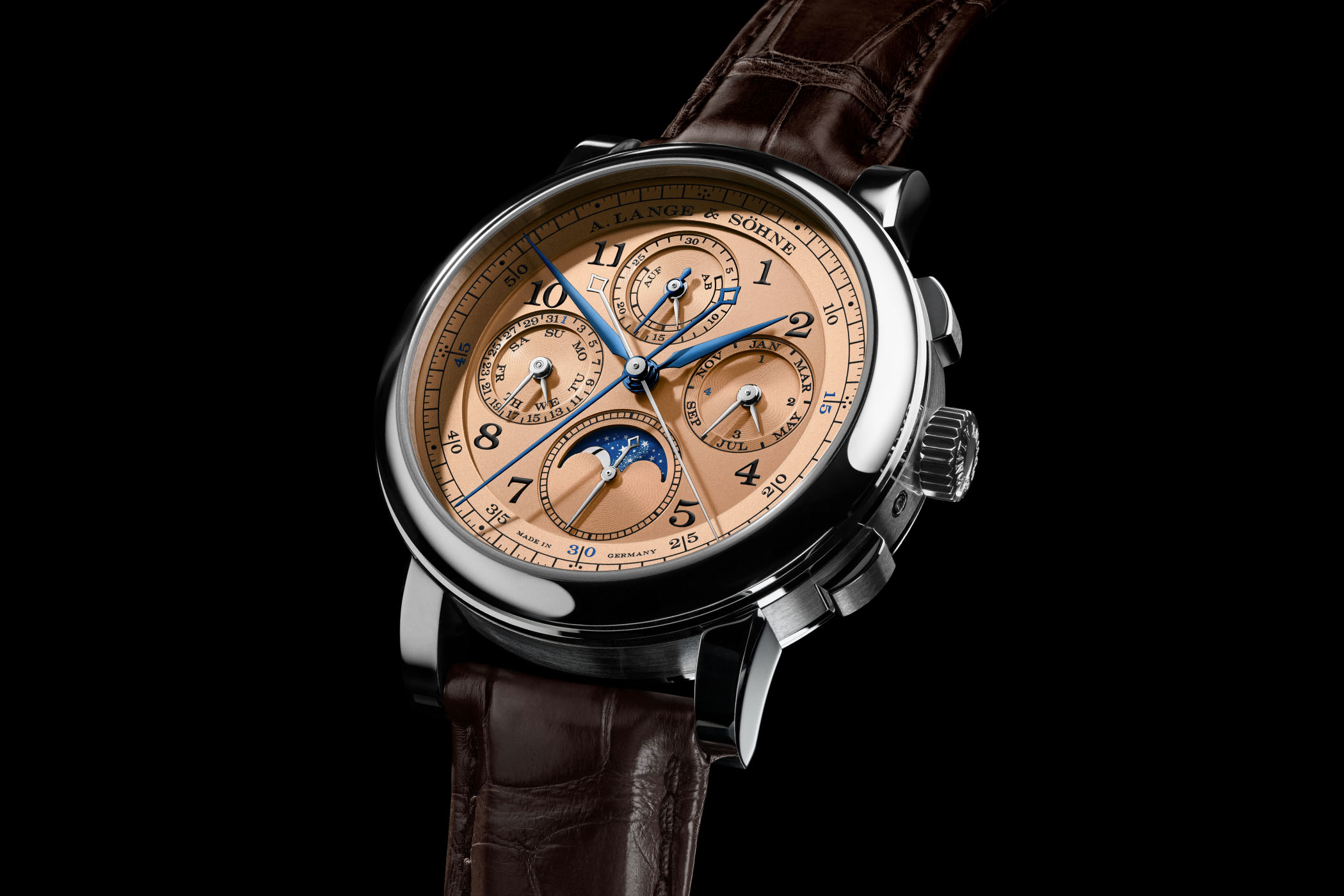 A. Lange & Söhne 1815 Rattrapante Perpetual Calendar Limited Edition With Pink Gold Dial