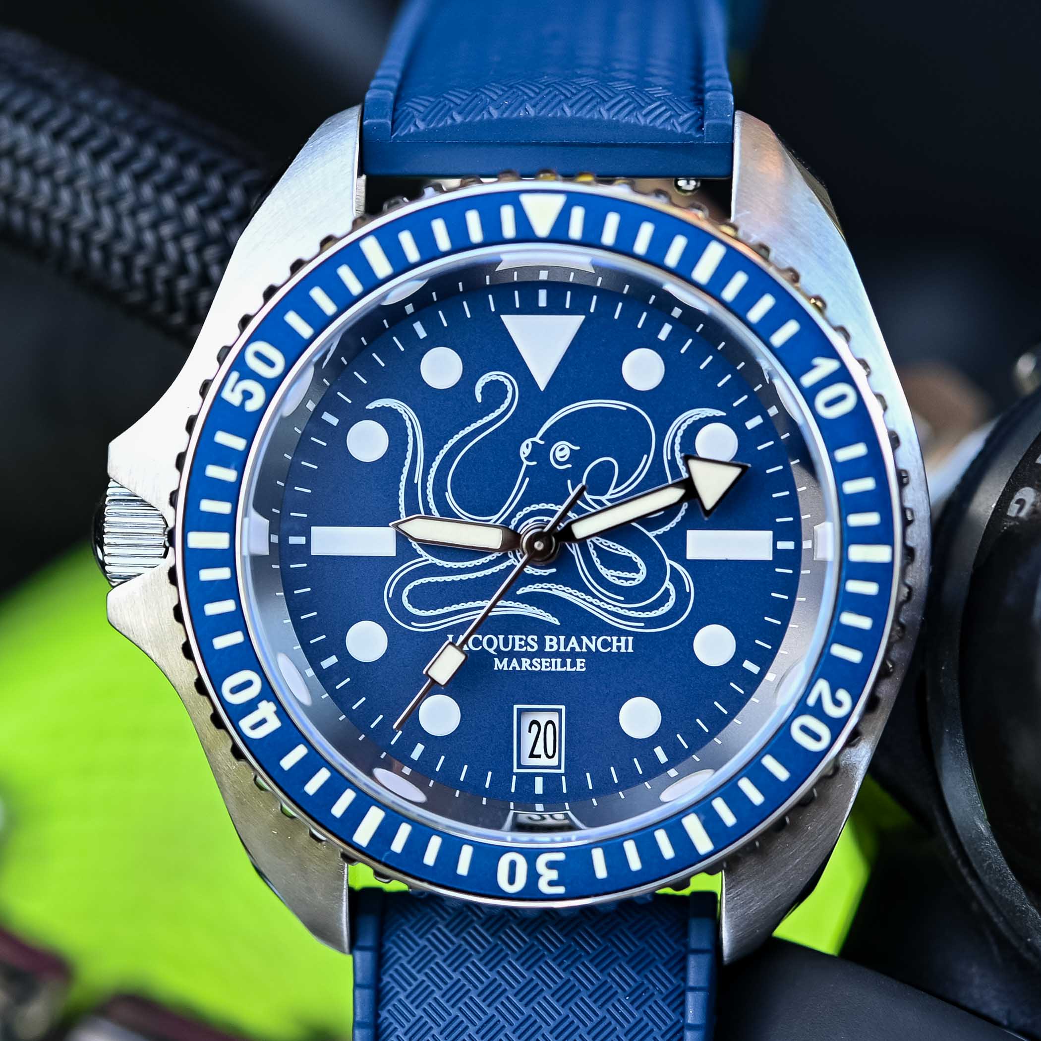 Jacques Bianchi JB200 Poulpro Destro Dive Watch - hands-on - 11