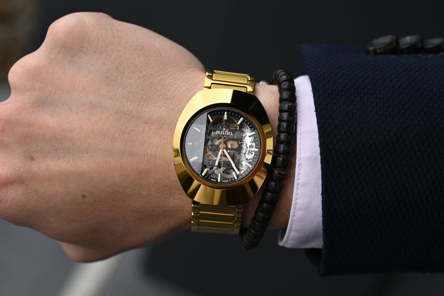 The Golden Auro Of The Rado DiaStar Original Skeleton