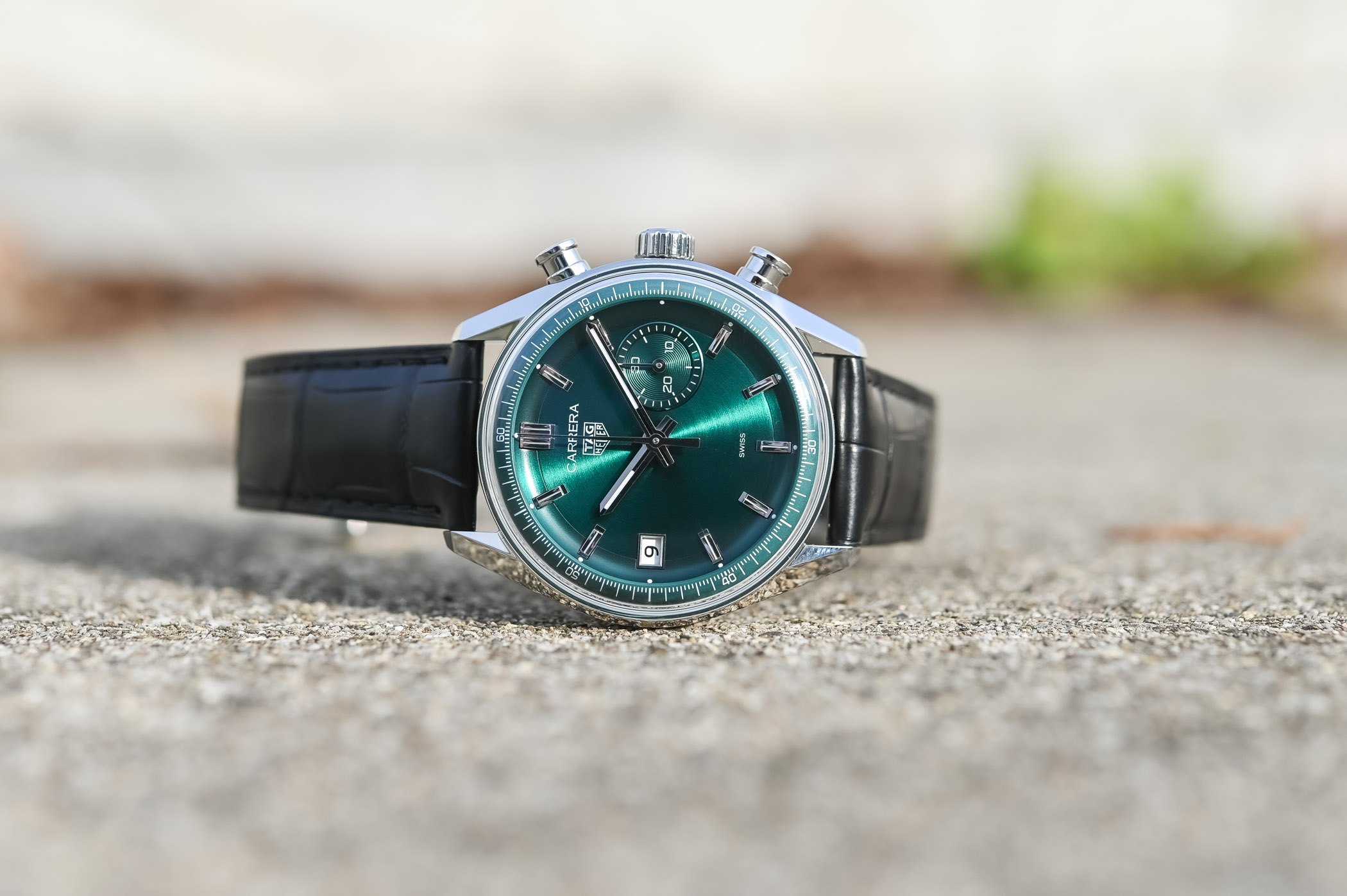 First Look The New Dato Inspired TAG Heuer Carrera Glassbox Green